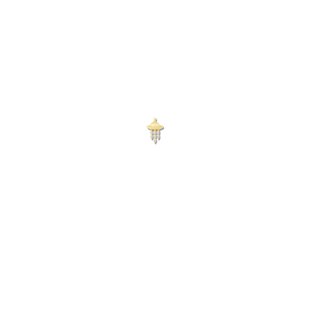 MICRO UFO EARRING
