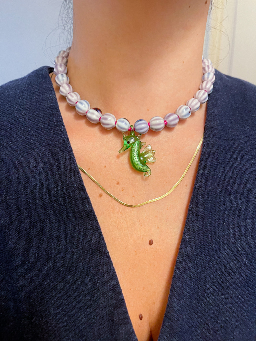 AQUA BLOOM NECKLACE