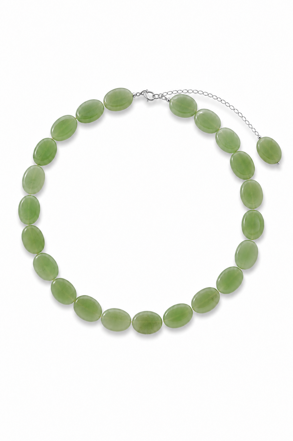 JADE NECKLACE OLIVE GREEN
