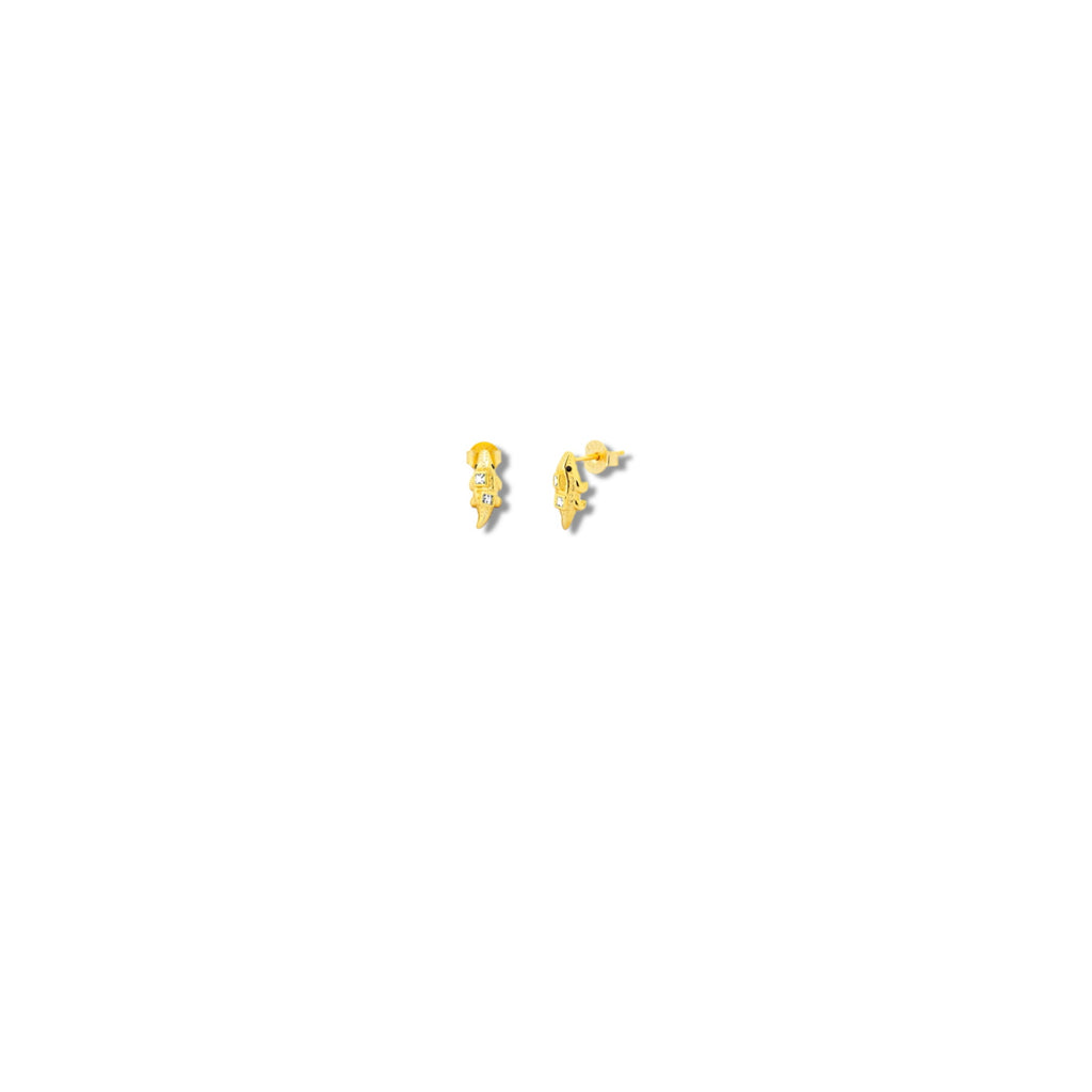 MICRO CROCODILE EARRING