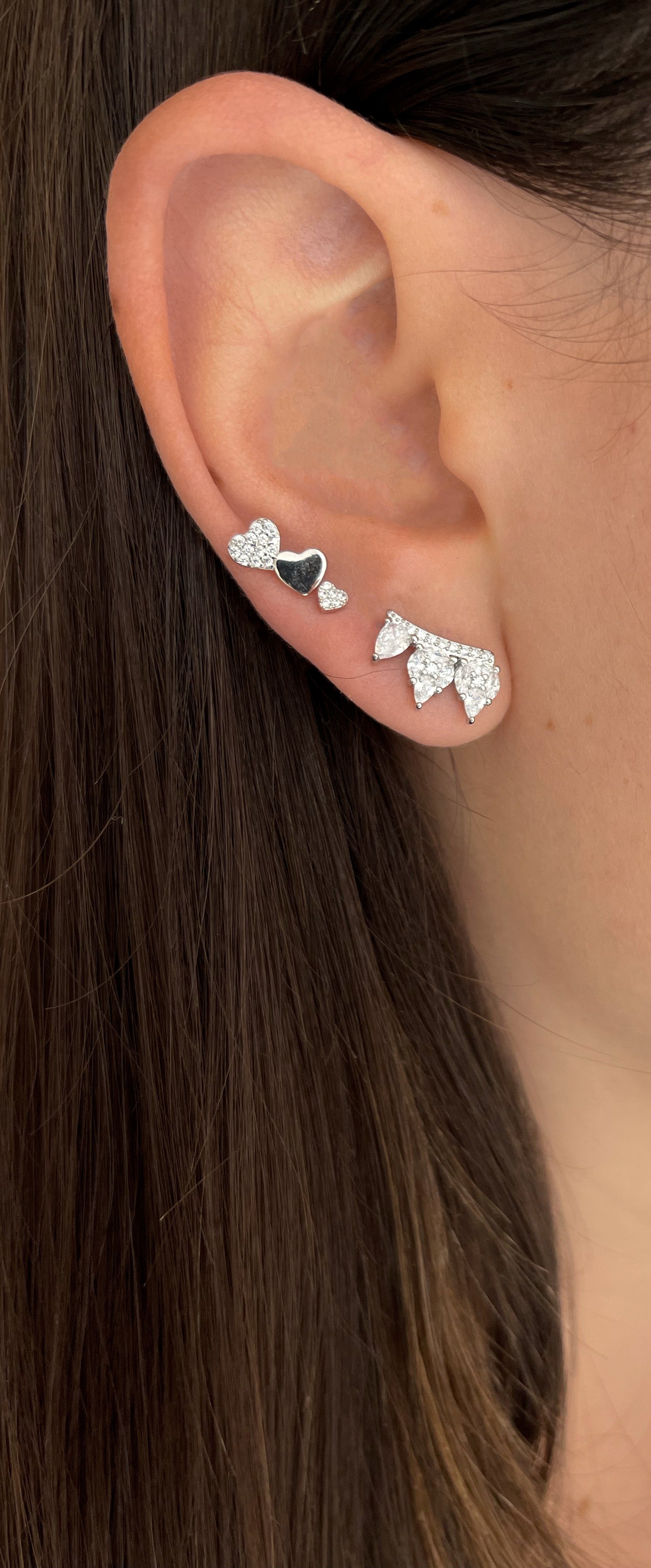 PEACOCK EARRINGS ORO/ARGENTO
