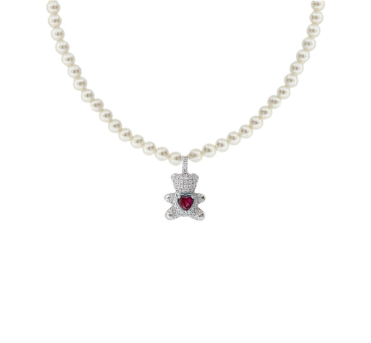 PEARLY TEDDY NECKLACE