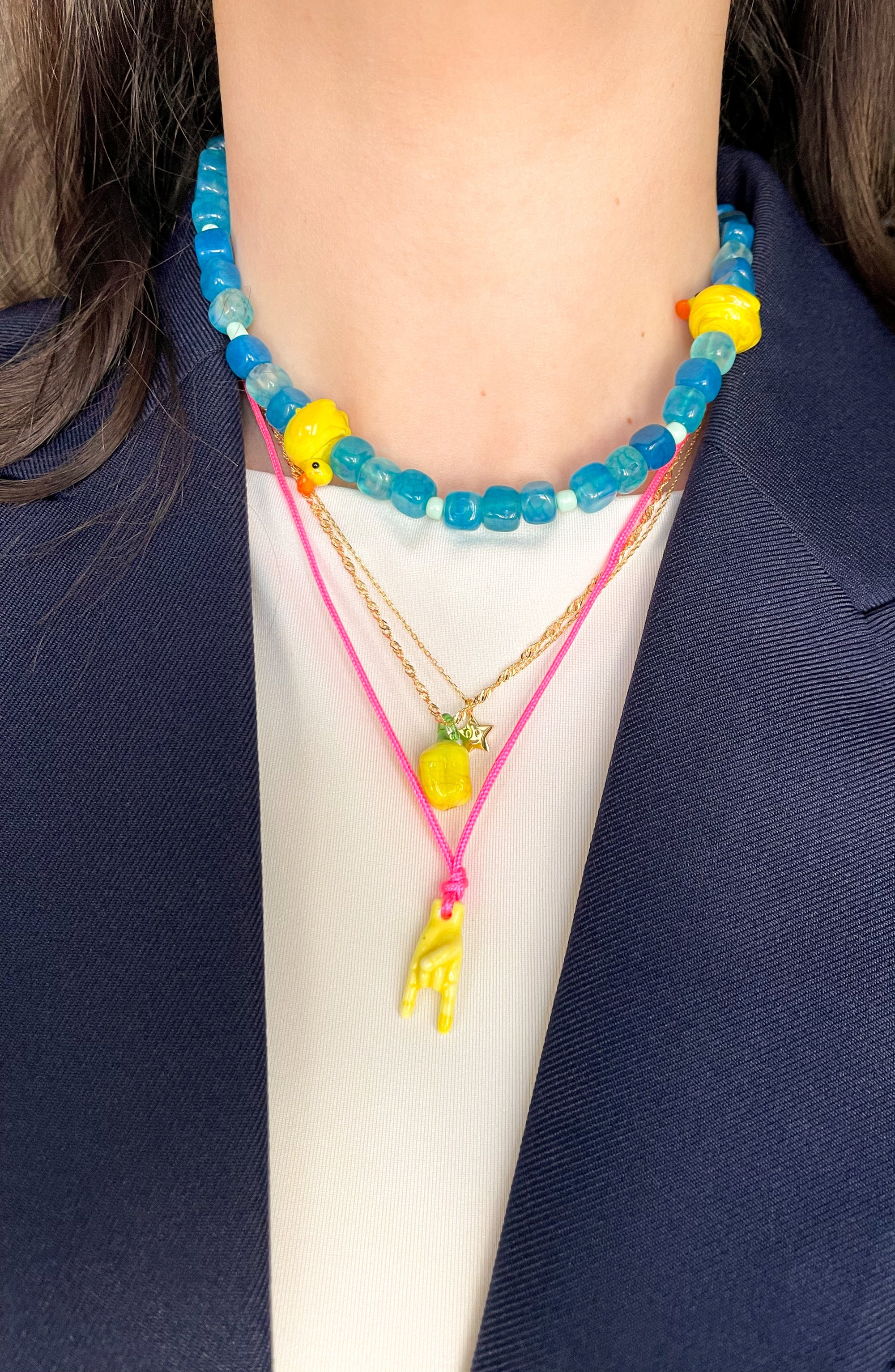 SPLASH BEADED NECKLACE