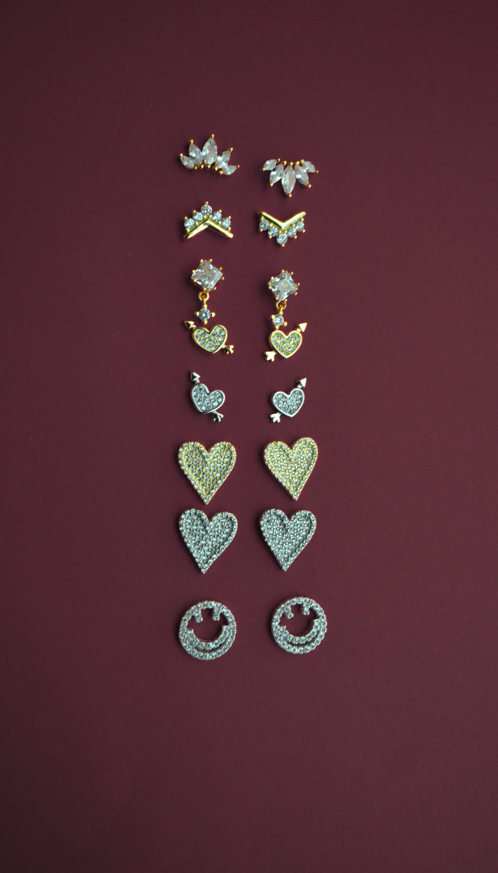 LOVE PAVÈ EARRINGS ORO/ARGENTO
