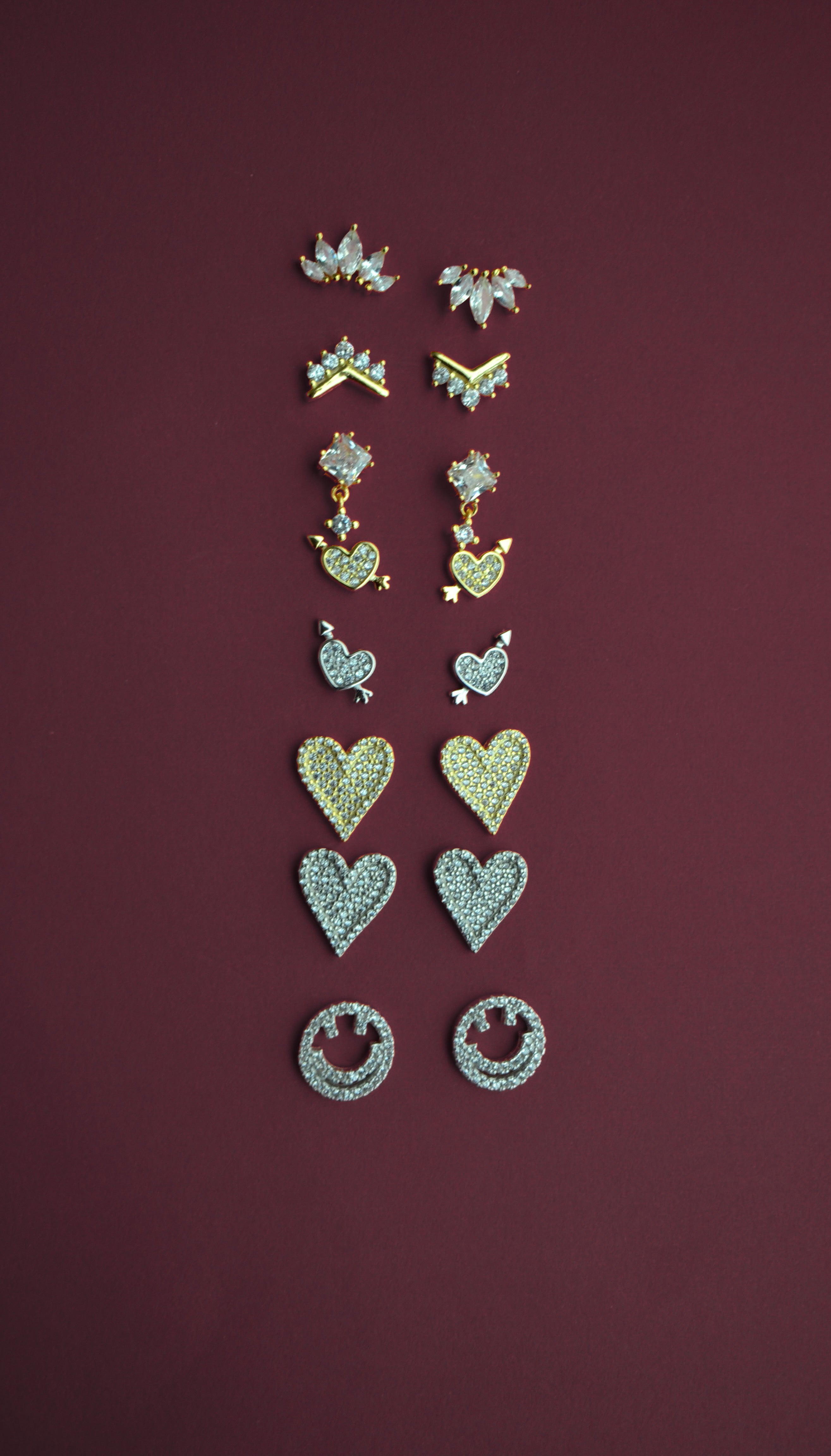 LOVE PAVÈ EARRINGS ORO/ARGENTO