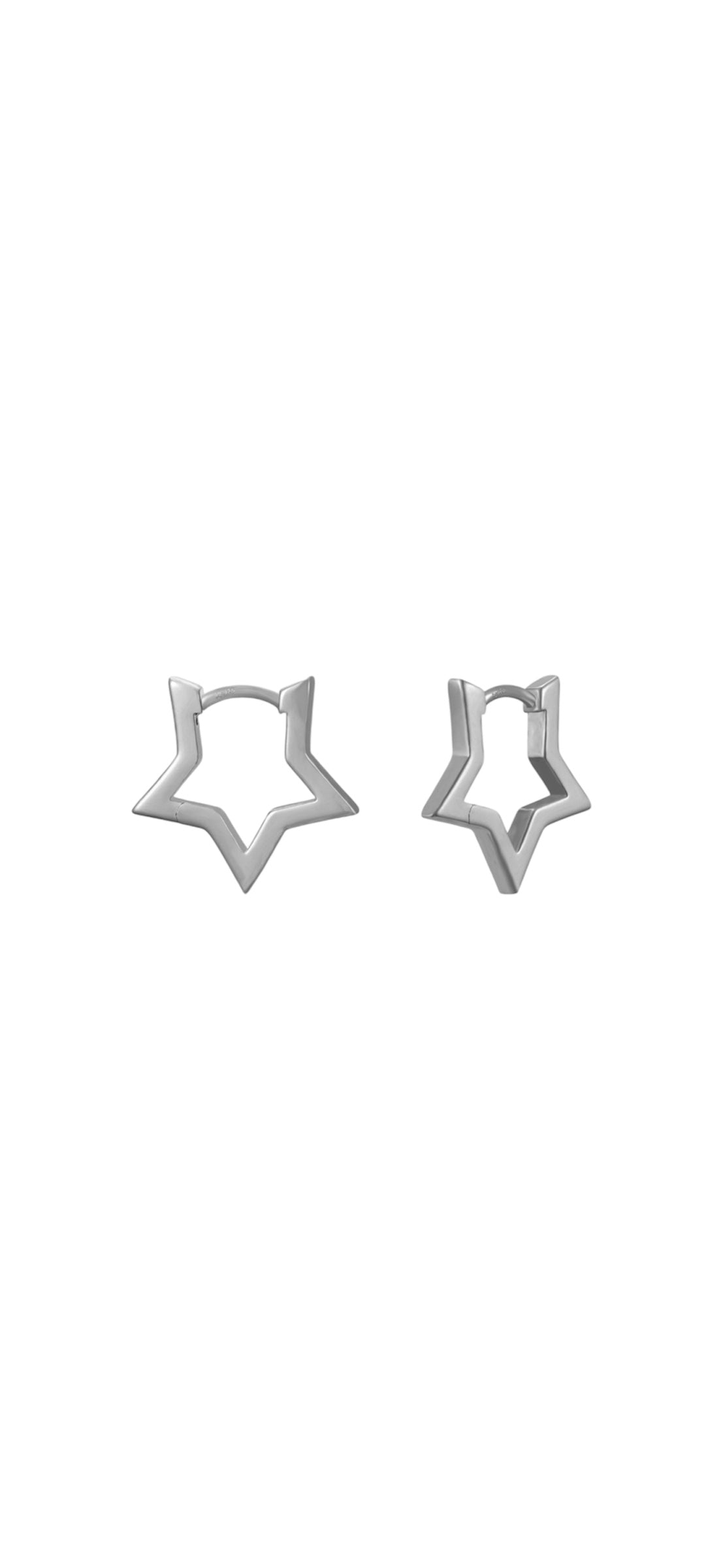 STARS HOOPS ORO/ARGENTO