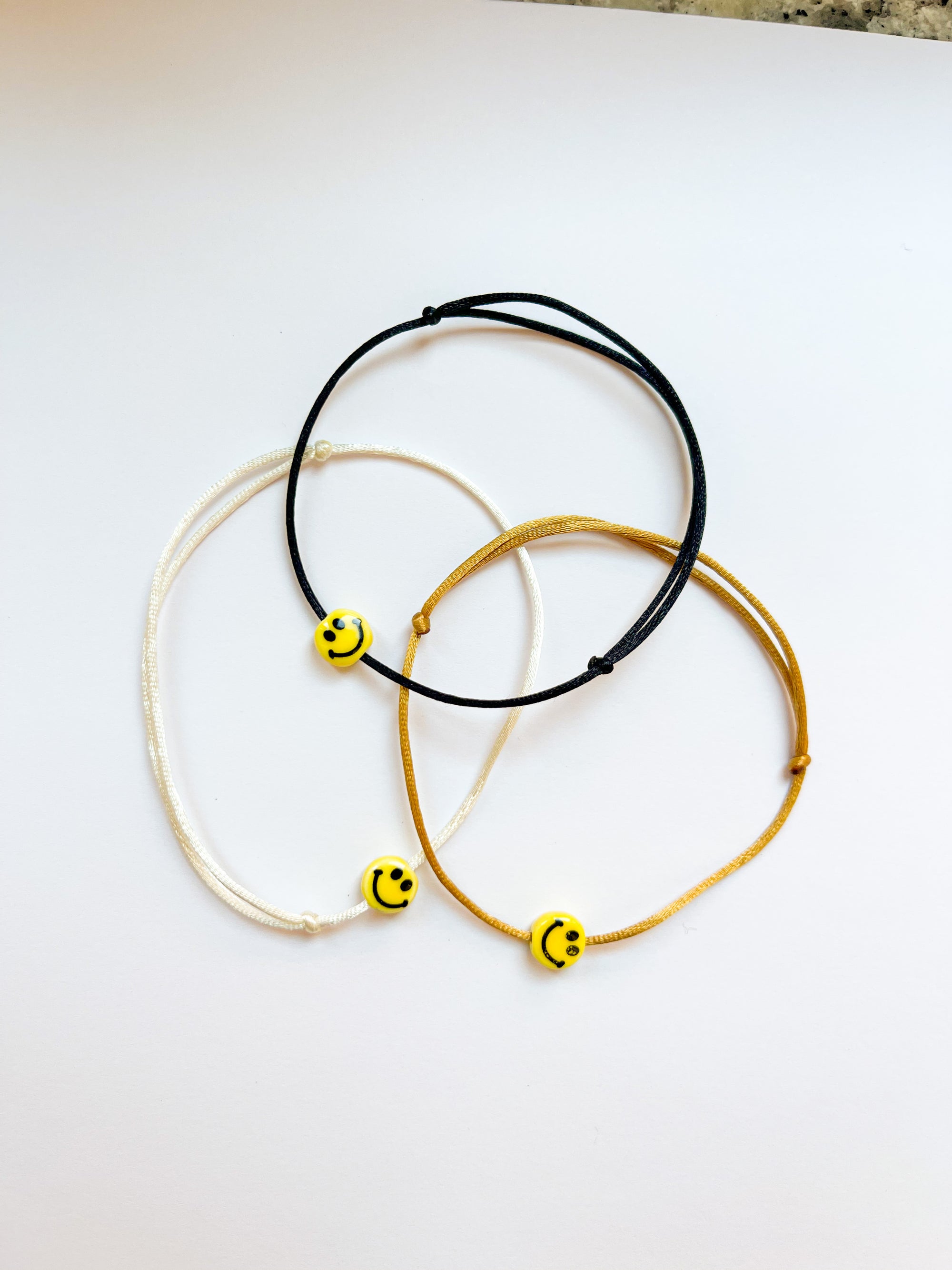SMILEY BRACELET NERO