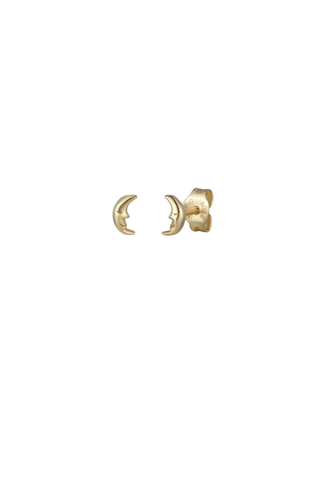 MICRO MOON EARRINGS ORO/ARGENTO