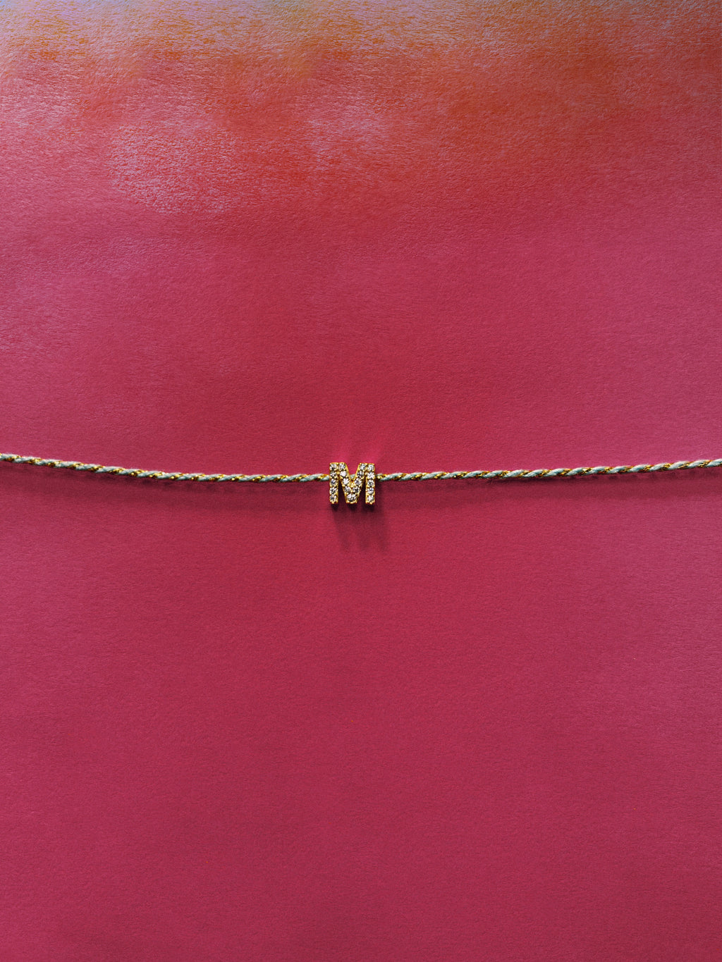 ZIRCON LETTER BRACELET