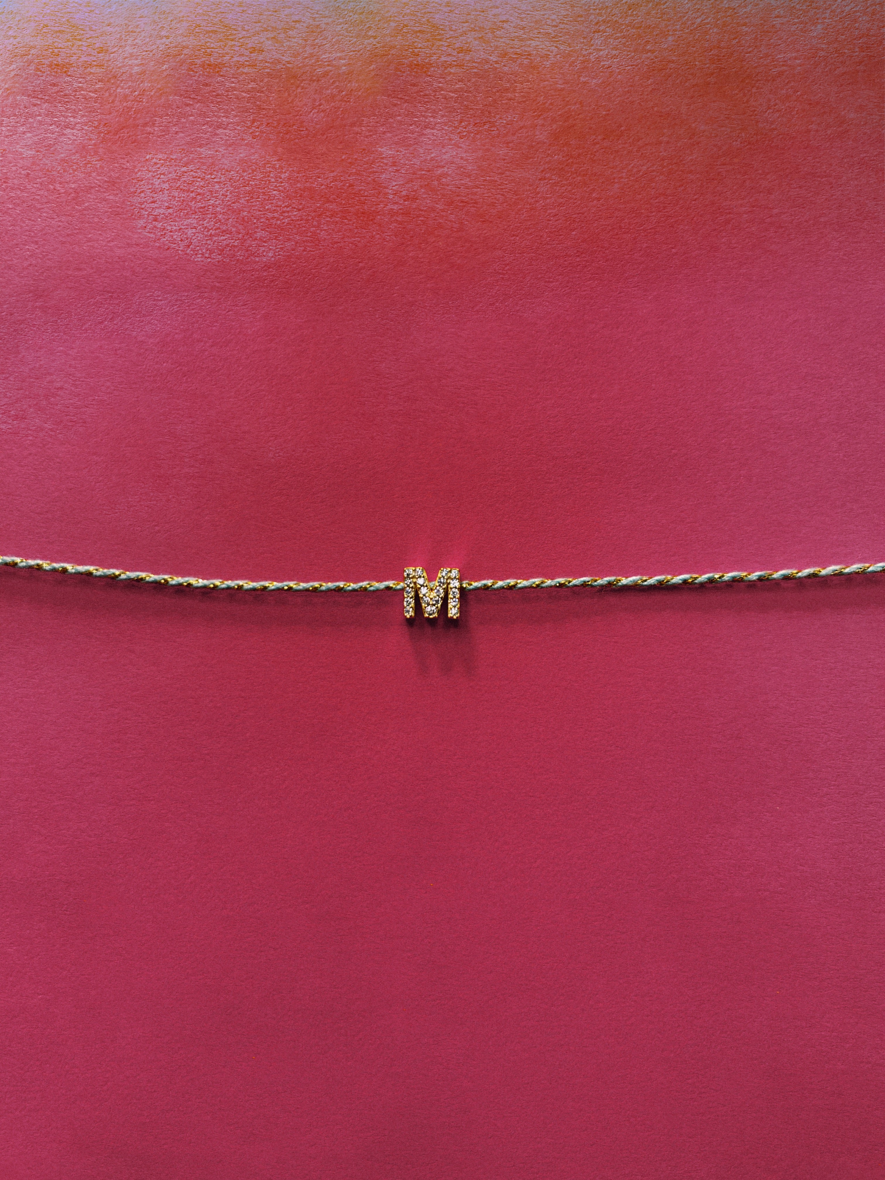 ZIRCON LETTER BRACELET