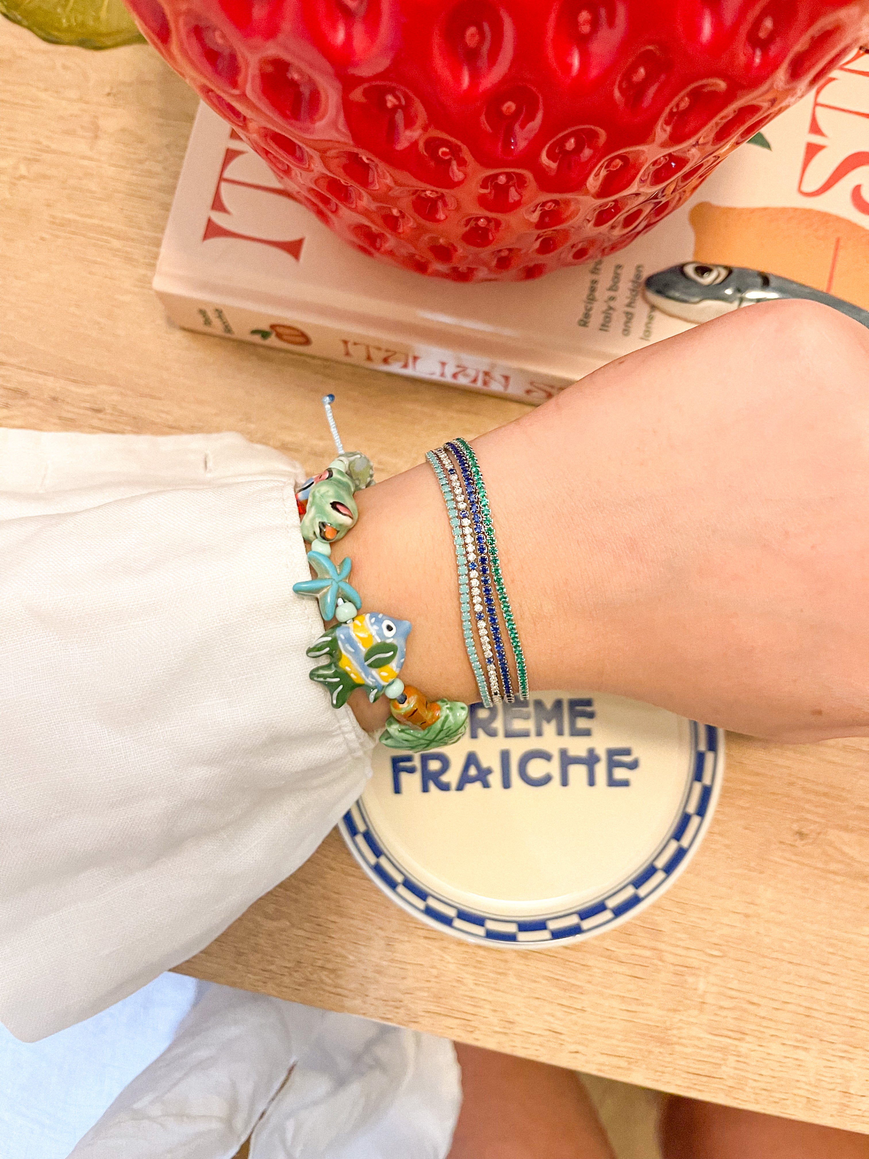 TURQUOISE TENNIS SILVER