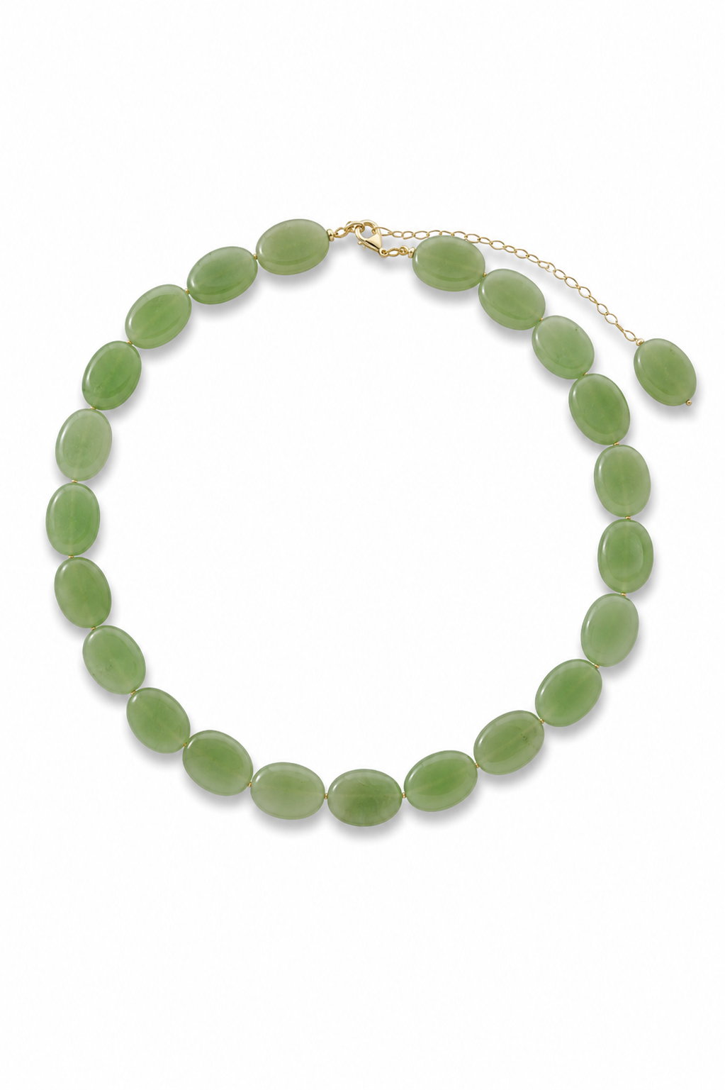 JADE NECKLACE OLIVE GREEN