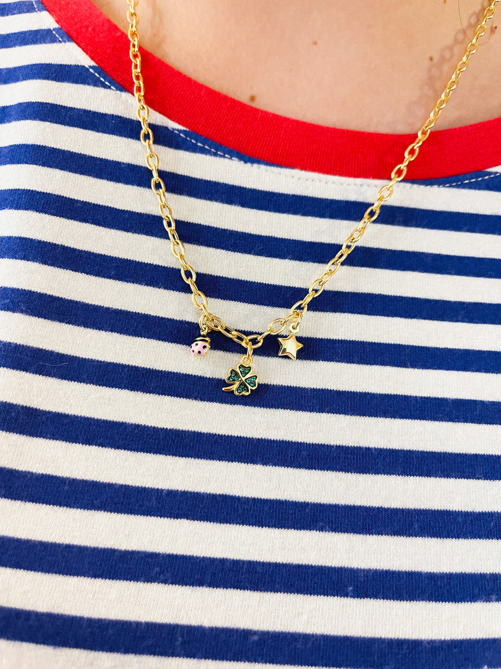 MICRO QUADRIFOGLIO VERDE PENDANT