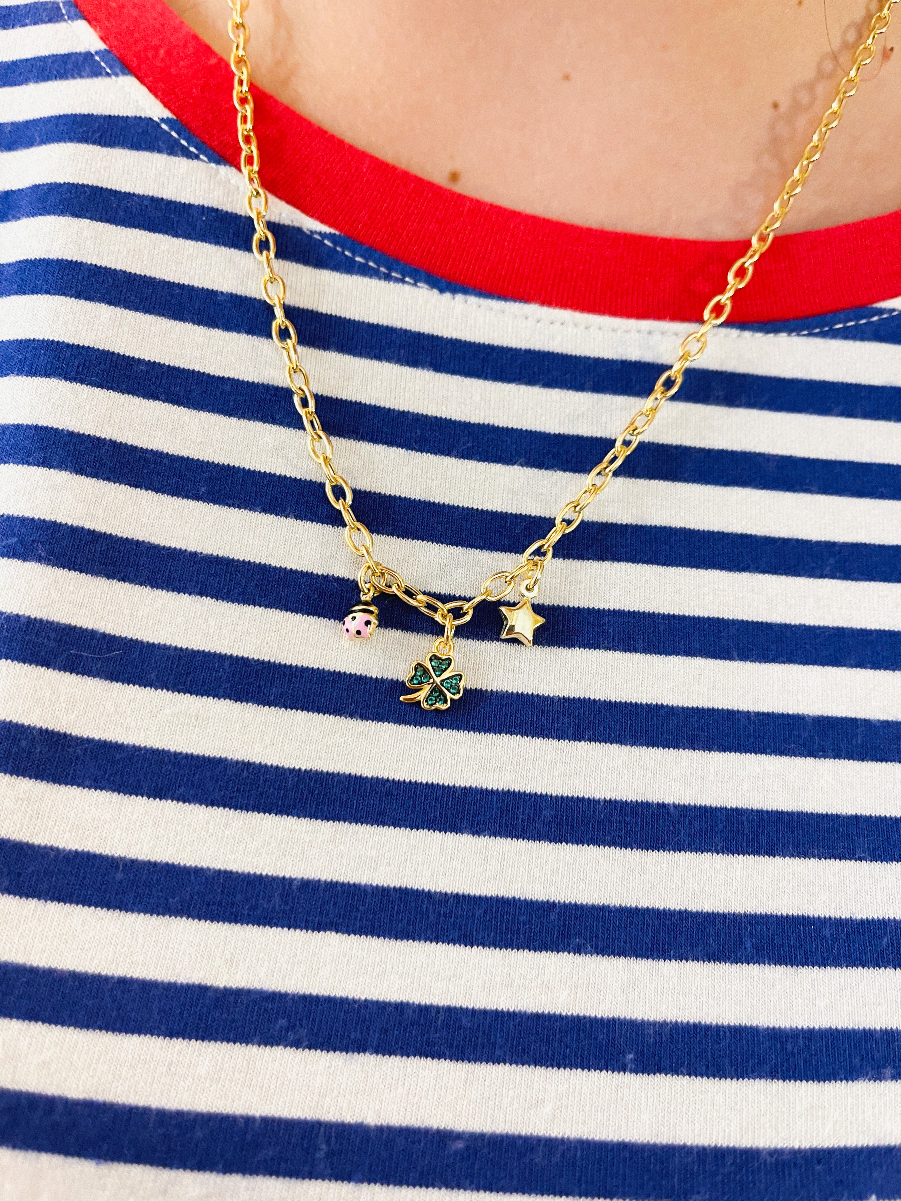 MICRO QUADRIFOGLIO VERDE PENDANT