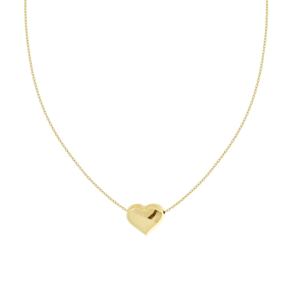 CHUNKY HEART NECKLACE ORO/ARGENTO