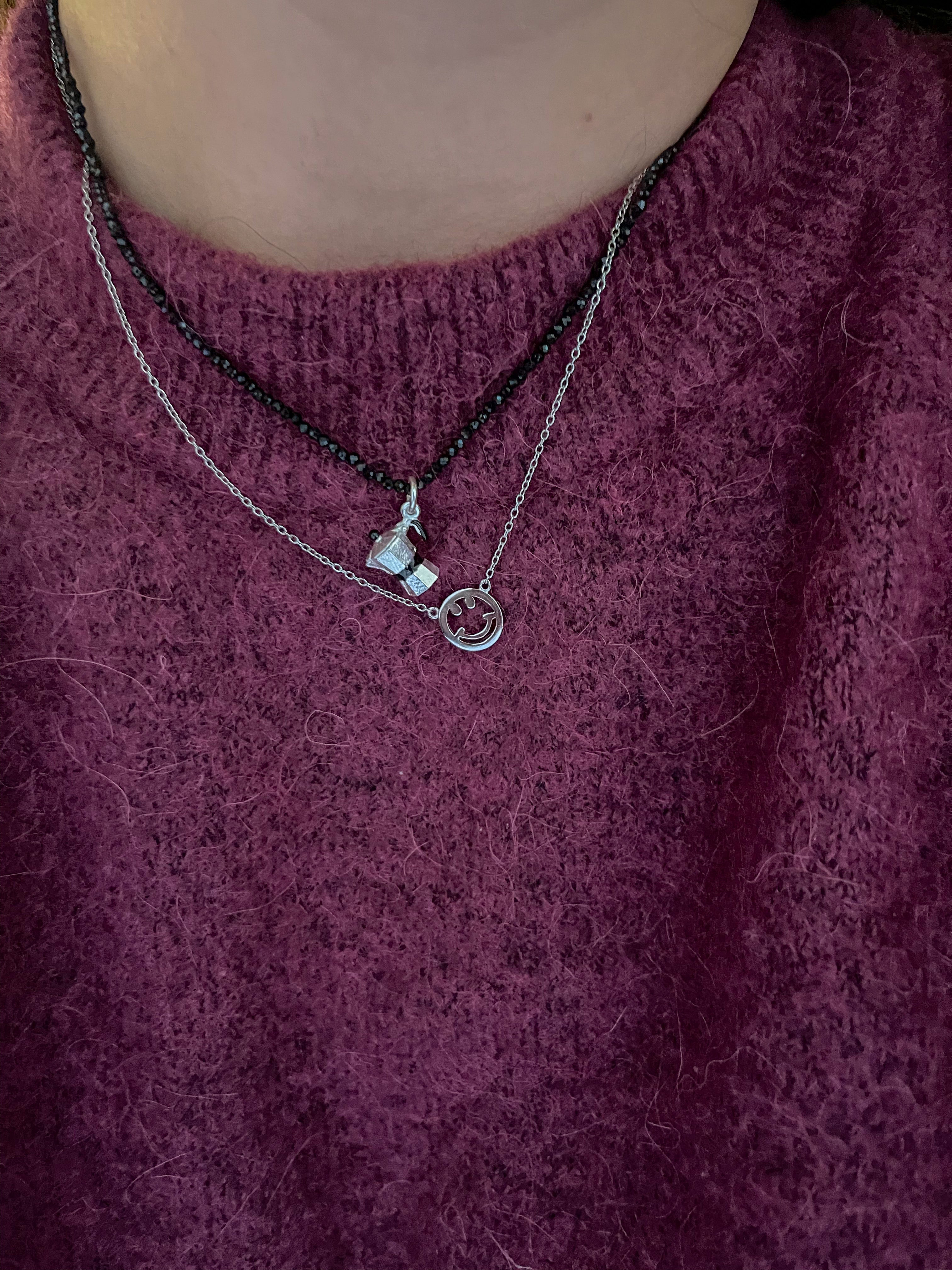 MOKA PENDANT SILVER/BLACK PRE-ORDINE