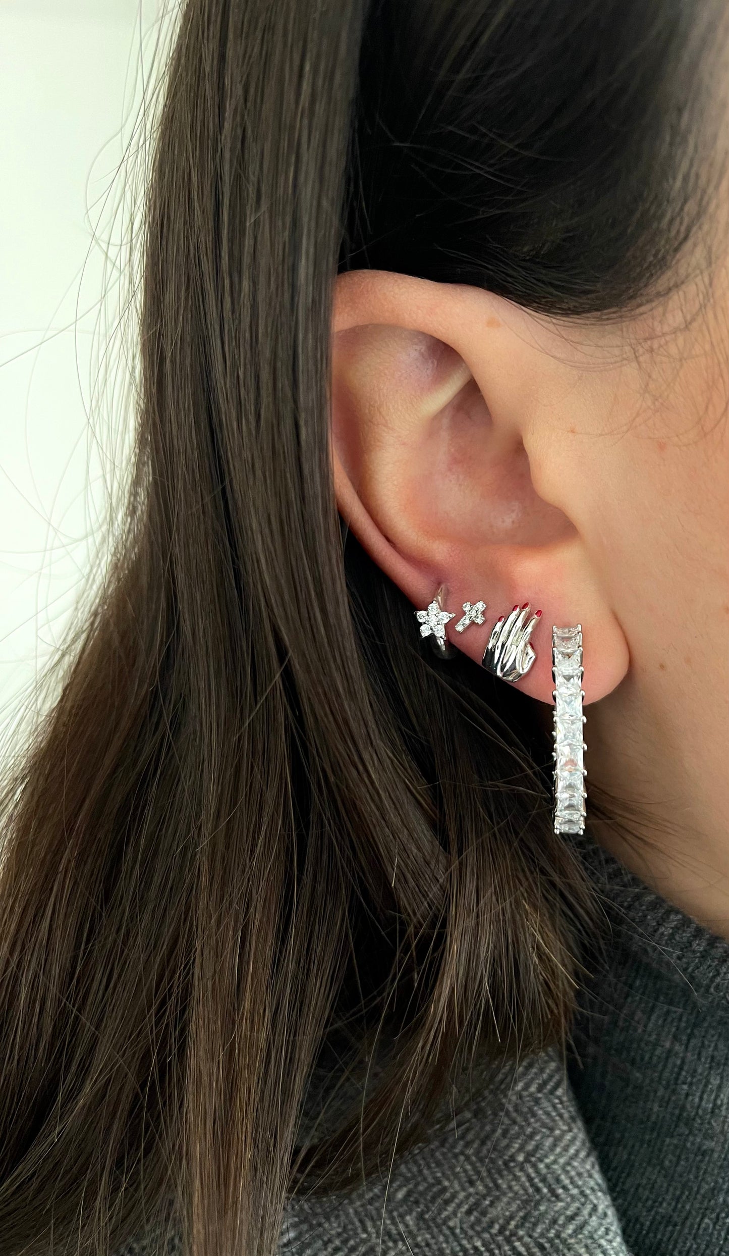 HOLD ME EARRINGS ORO/ARGENTO
