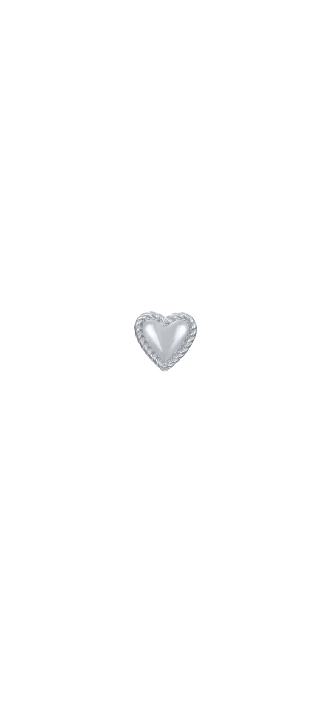 MINI CUORE EARRING ORO/ARGENTO