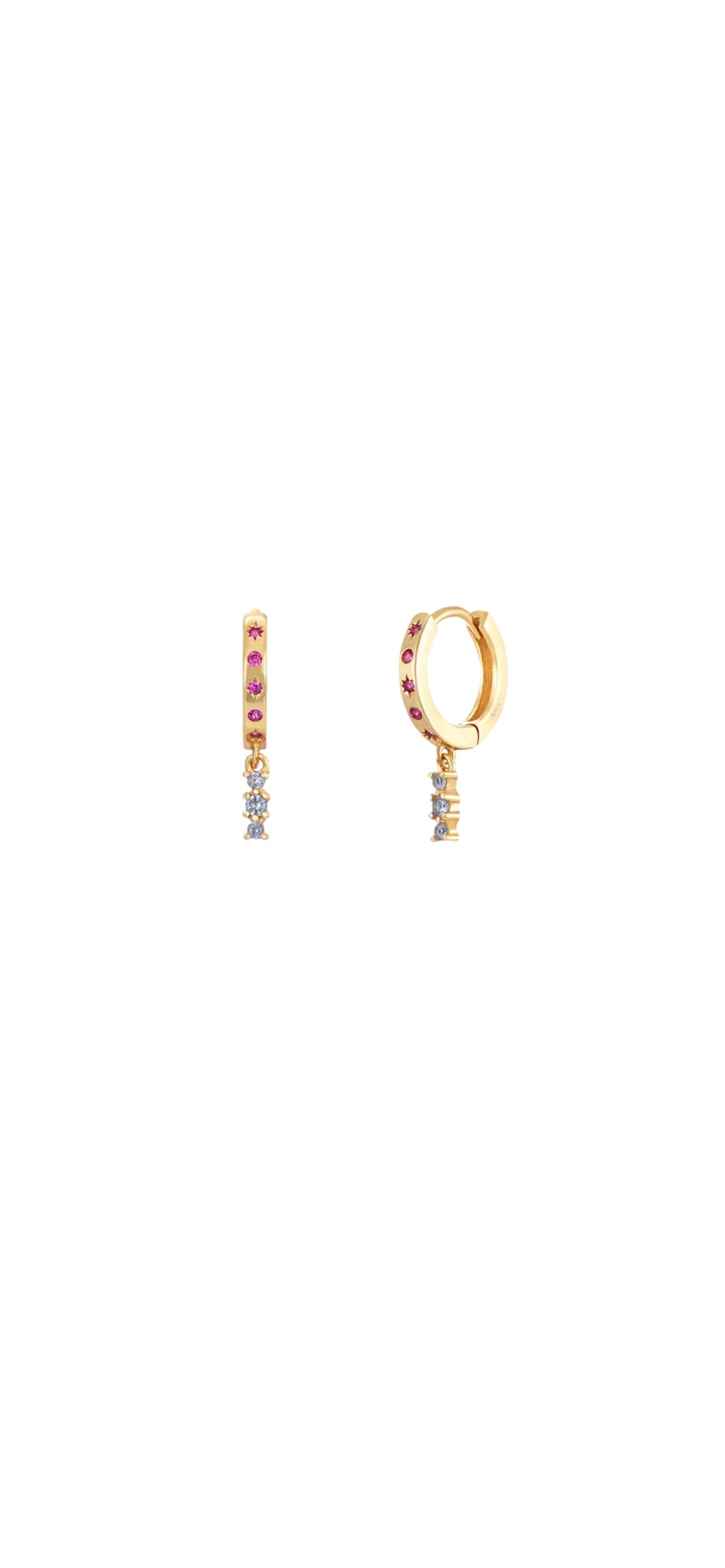 LILA MINI HOOPS