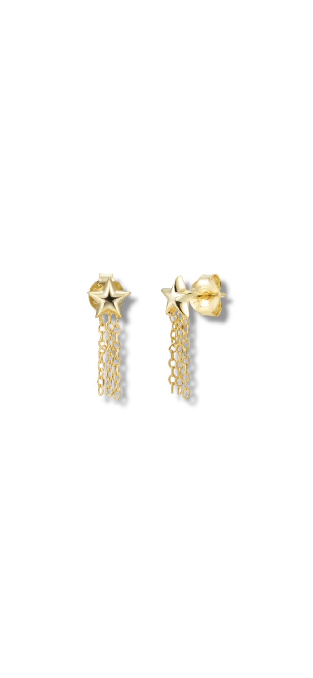 MICRO STAR CHAIN EARRING
