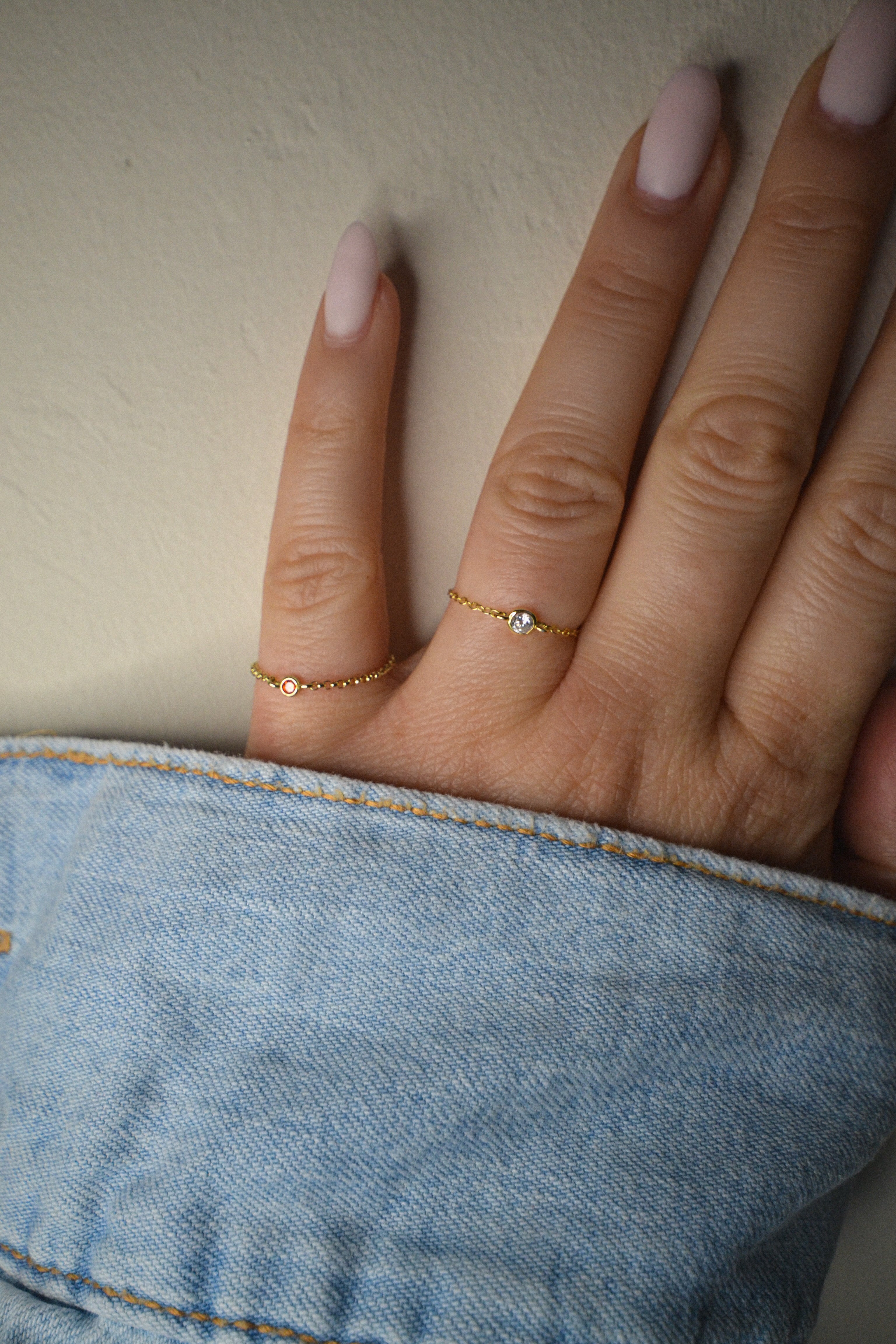 CATENINA + ZIRCONIA RING PRE-ORDINE