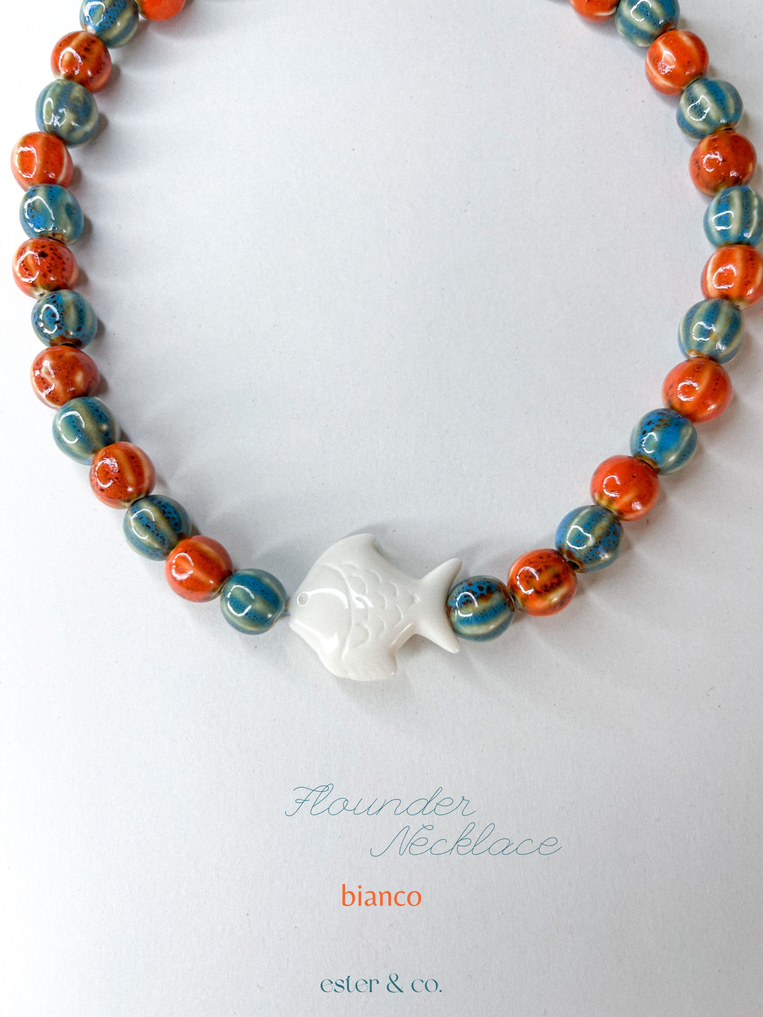 FLOUNDER NECKLACE BIANCO