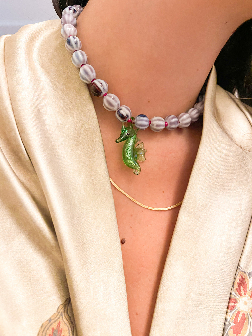 AQUA BLOOM NECKLACE