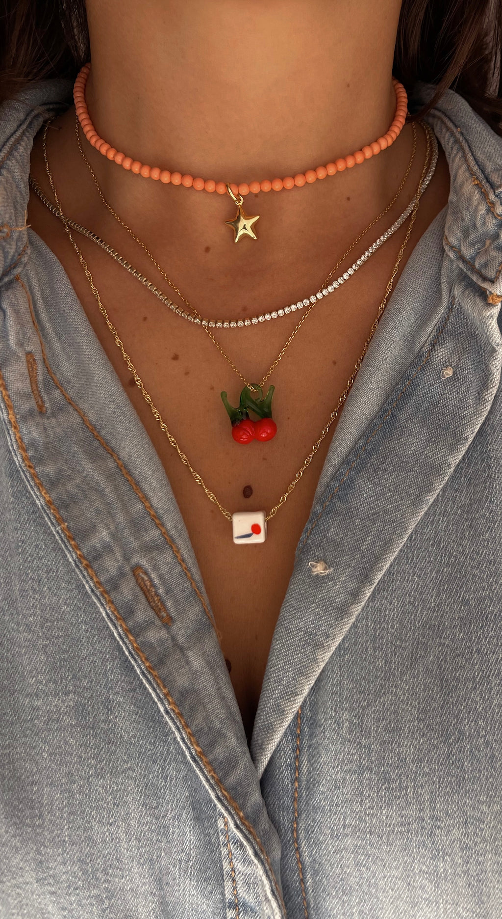 CILIEGINE LOVER NECKLACE