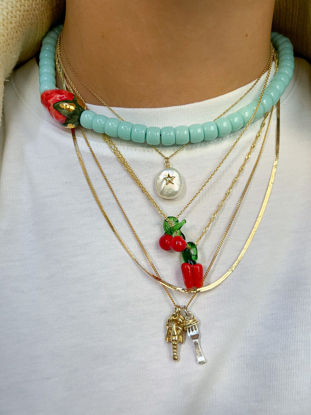 CILIEGINE LOVER NECKLACE