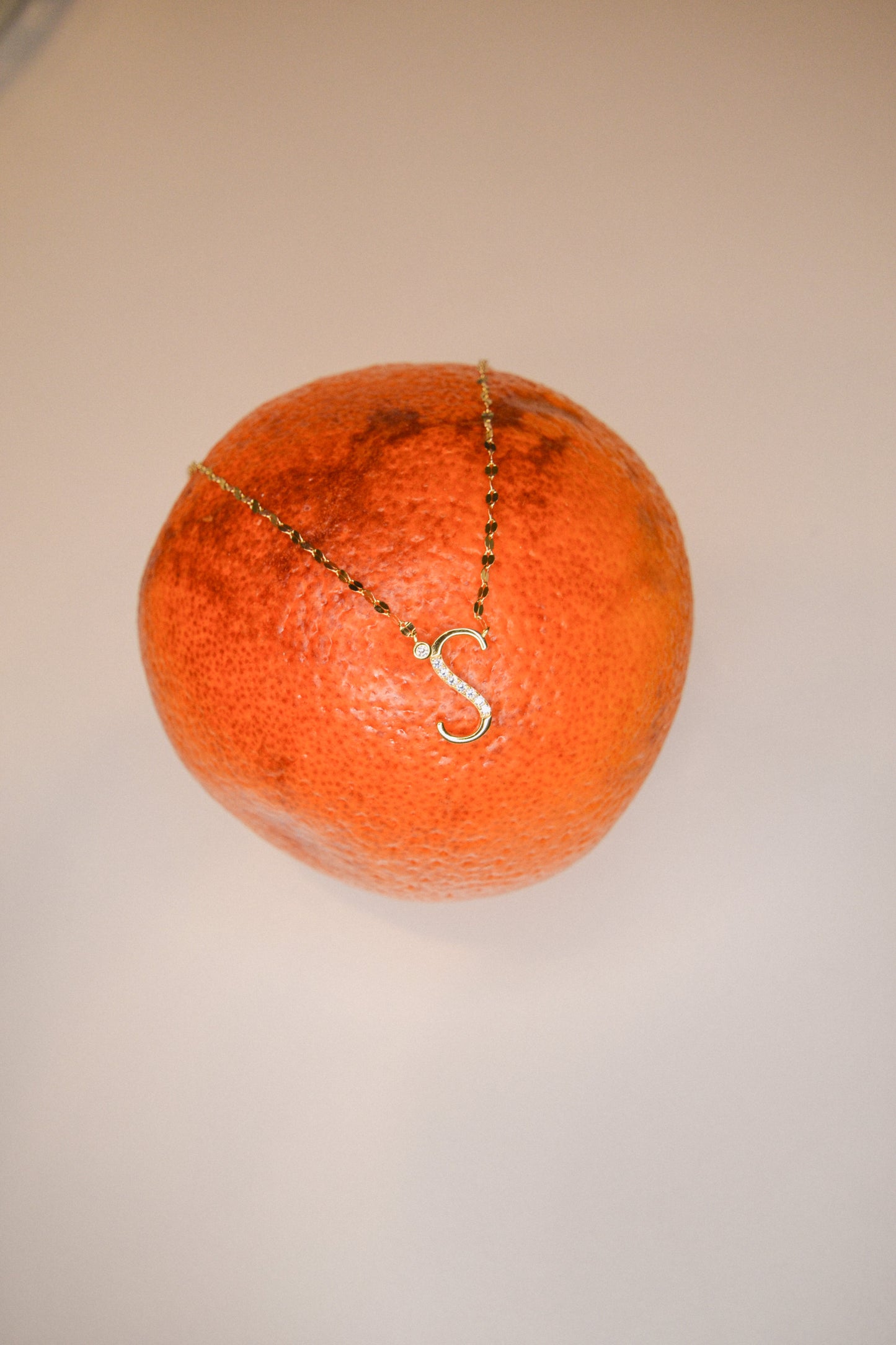 ZIRCON LETTER NECKLACE