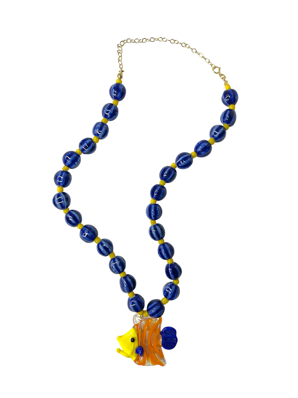 BLUE FISH NECKLACE