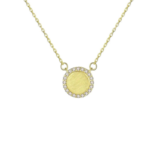 CIRCLE ZIRCONIA NECKLACE