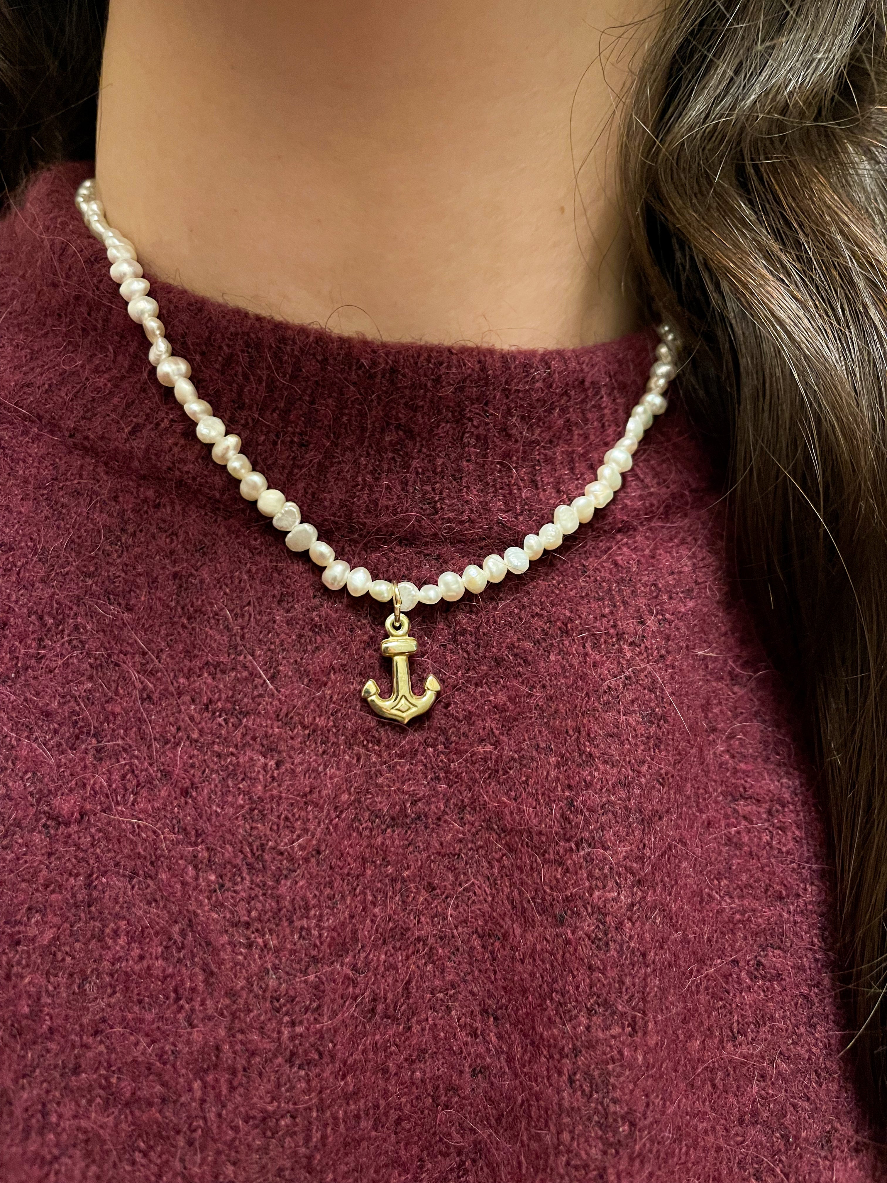 ANCHOR PENDANT ORO/ARGENTO