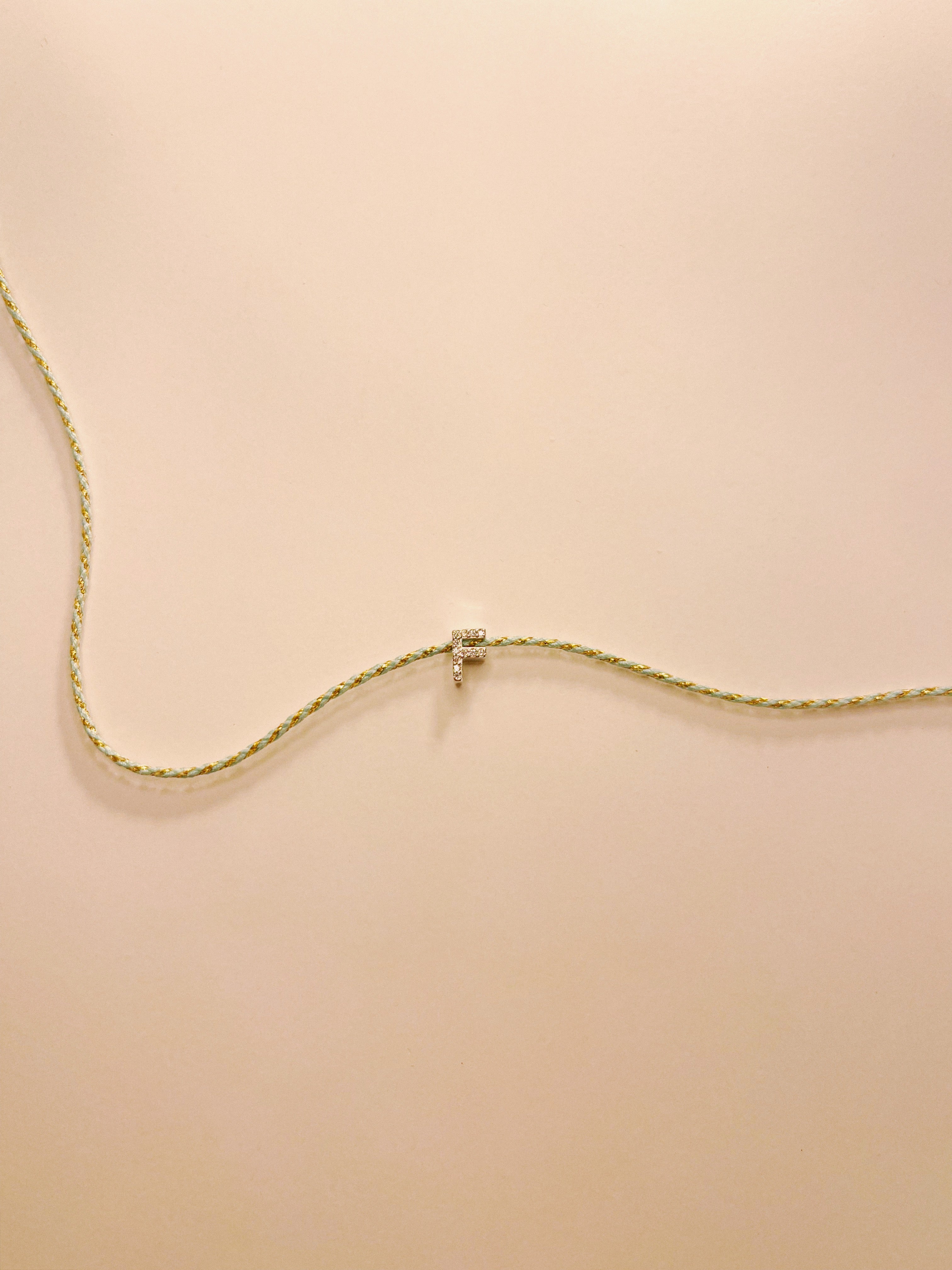 ZIRCON LETTER BRACELET