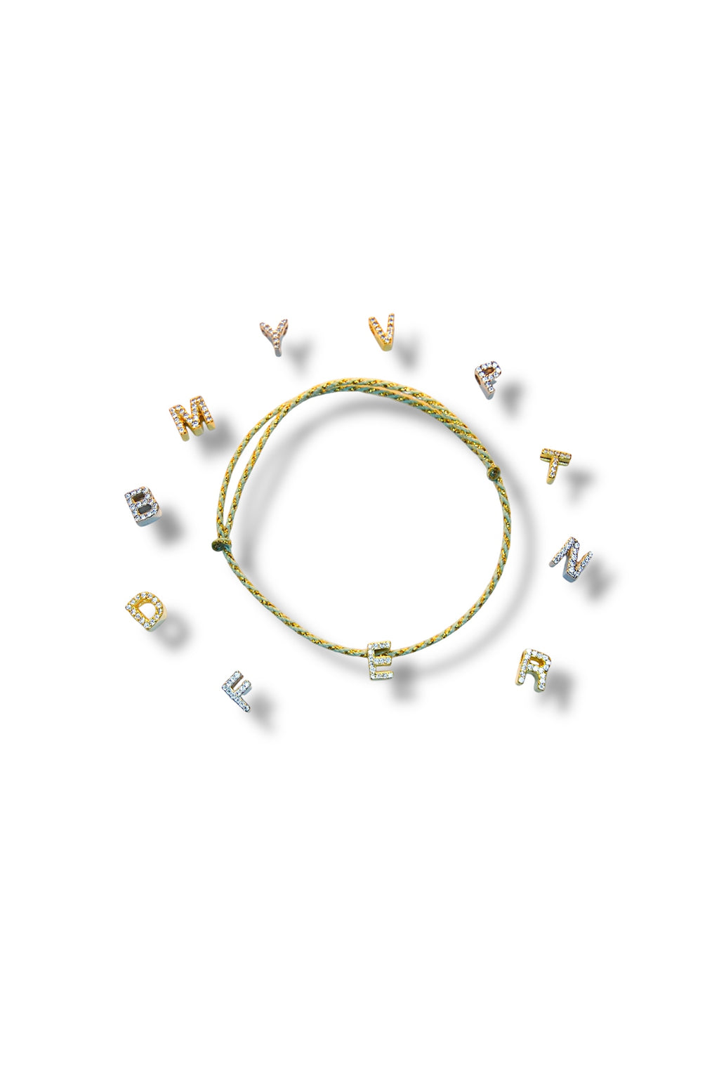 ZIRCON LETTER BRACELET