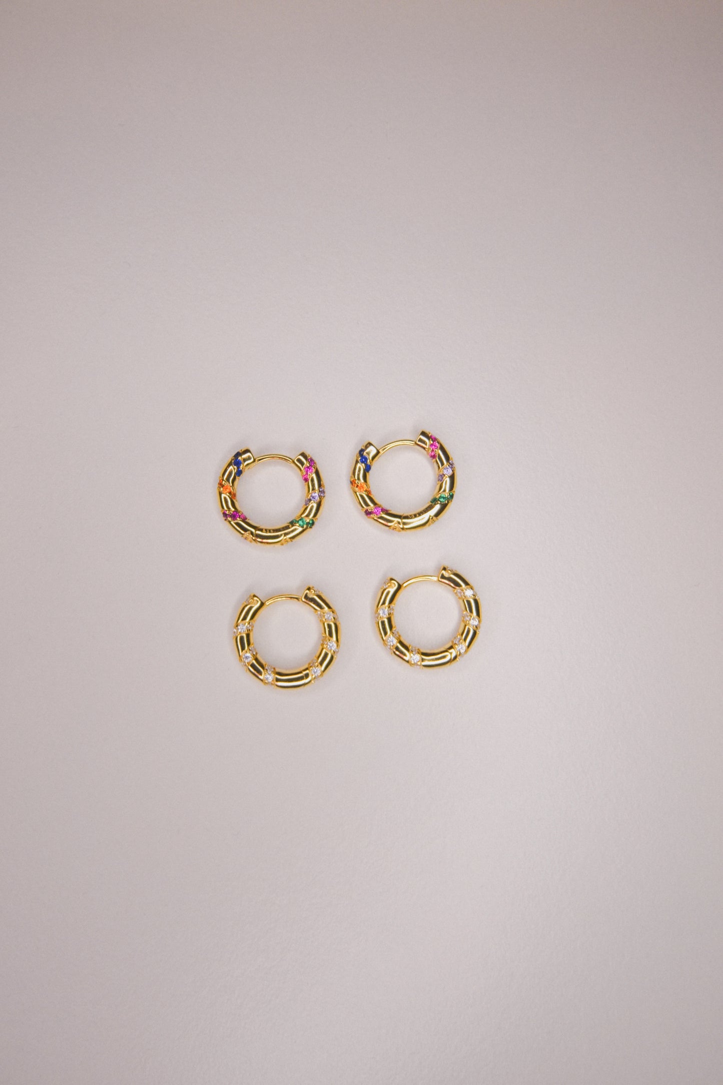 ZIRCON TWIST HOOPS
