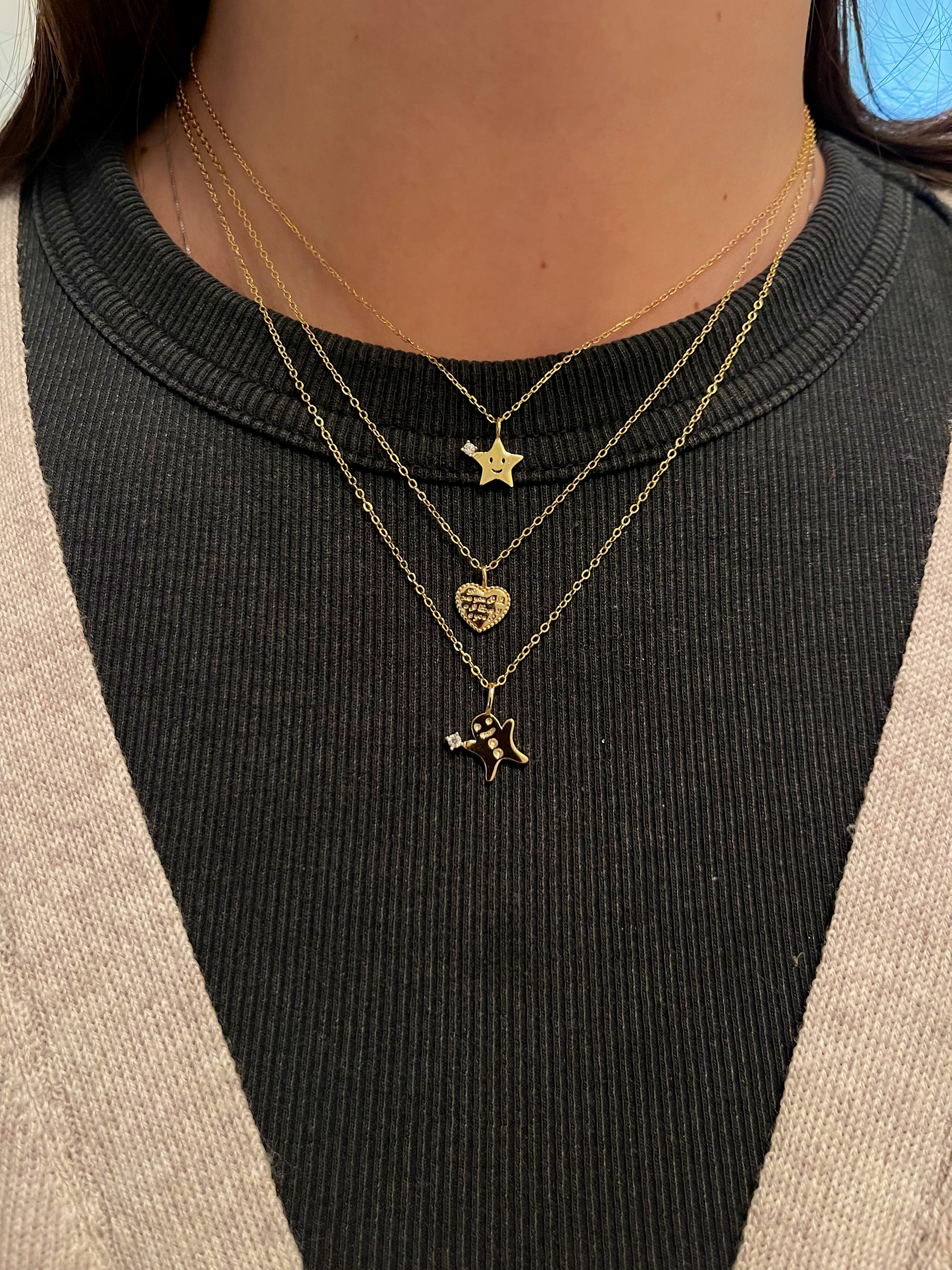 GINGERBREAD MAN NECKLACE