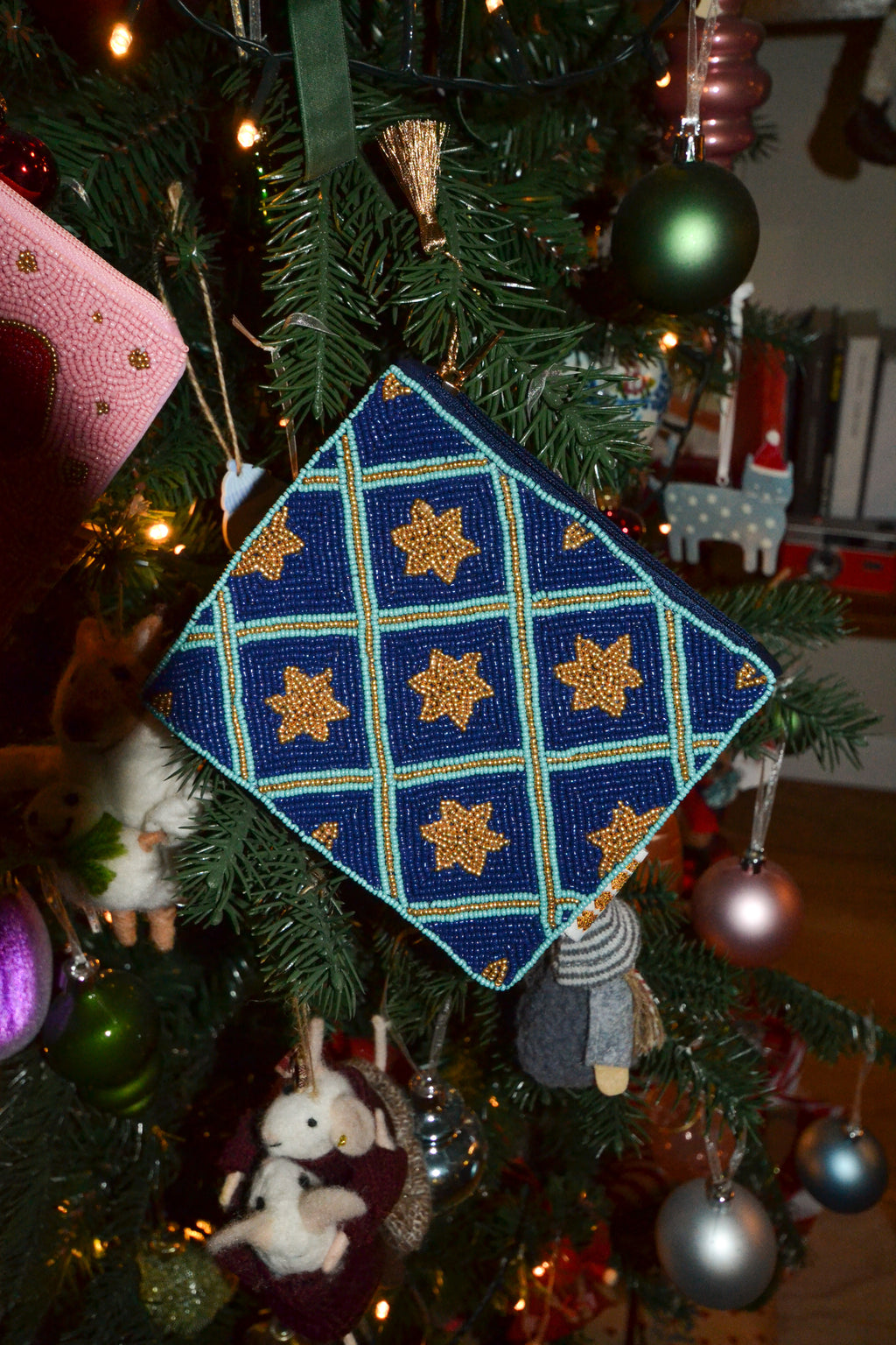 BLUE STARS POCHETTE MEDIUM