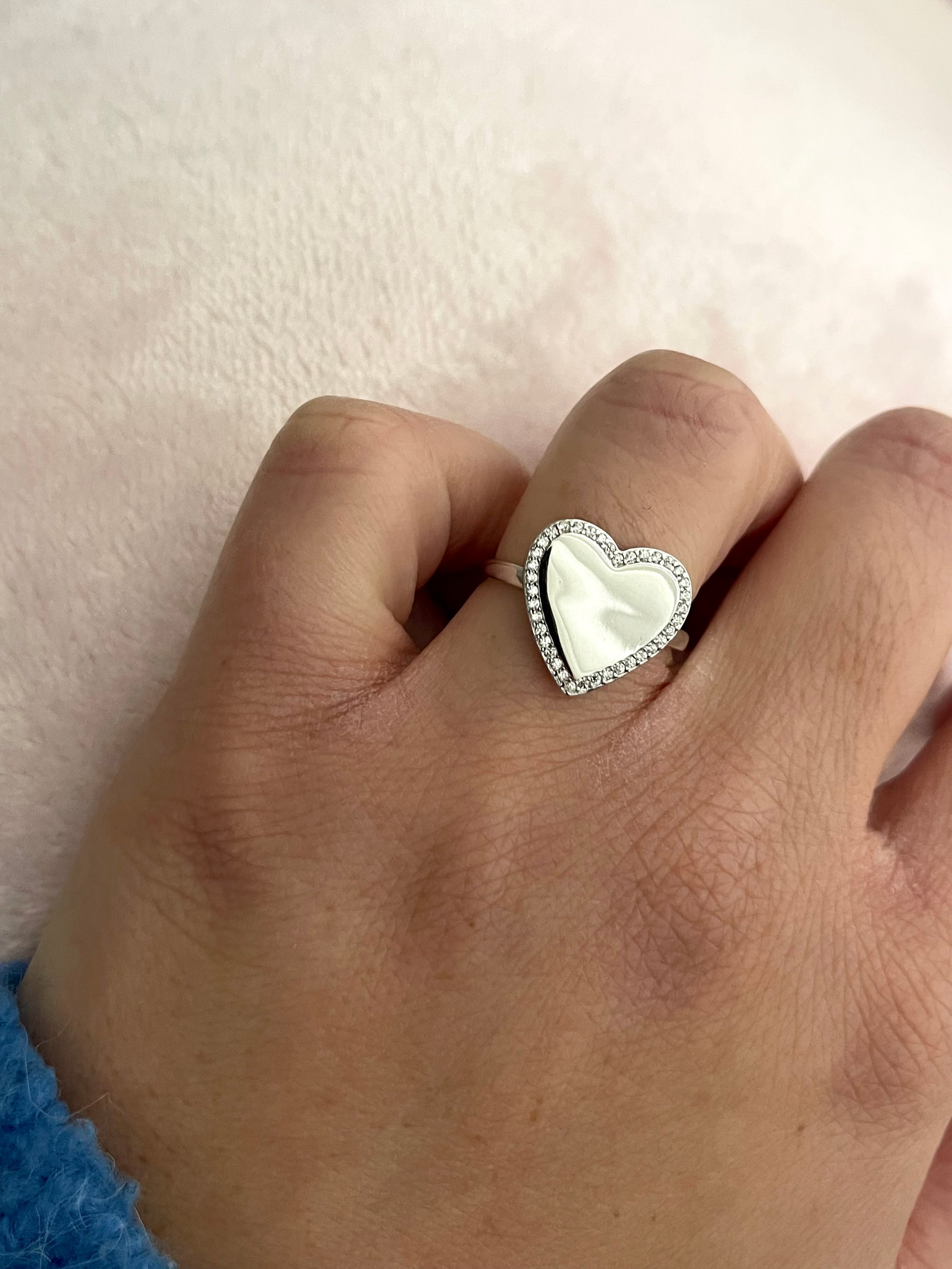 LOVE ZIRCONIA RING ORO/ARGENTO