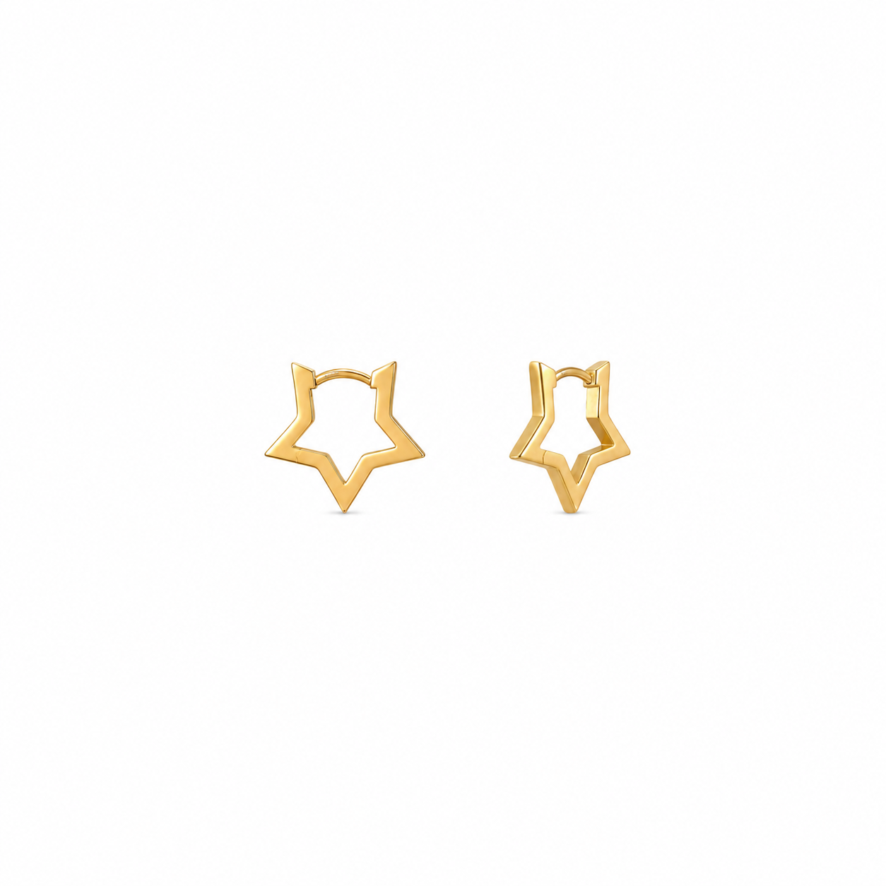 STARS HOOPS ORO/ARGENTO