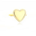 LOVE ZIRCONIA RING ORO/ARGENTO