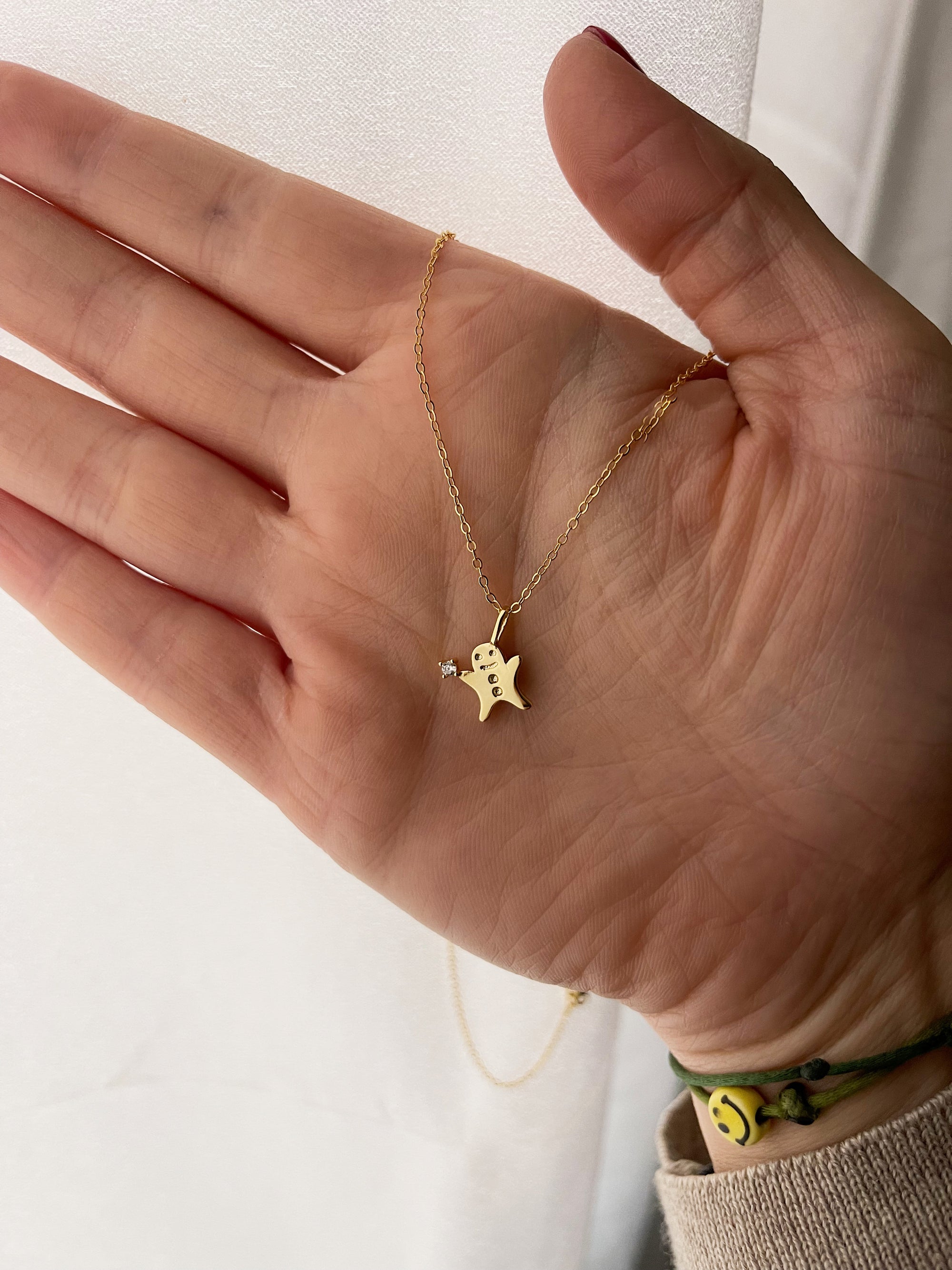 GINGERBREAD MAN NECKLACE