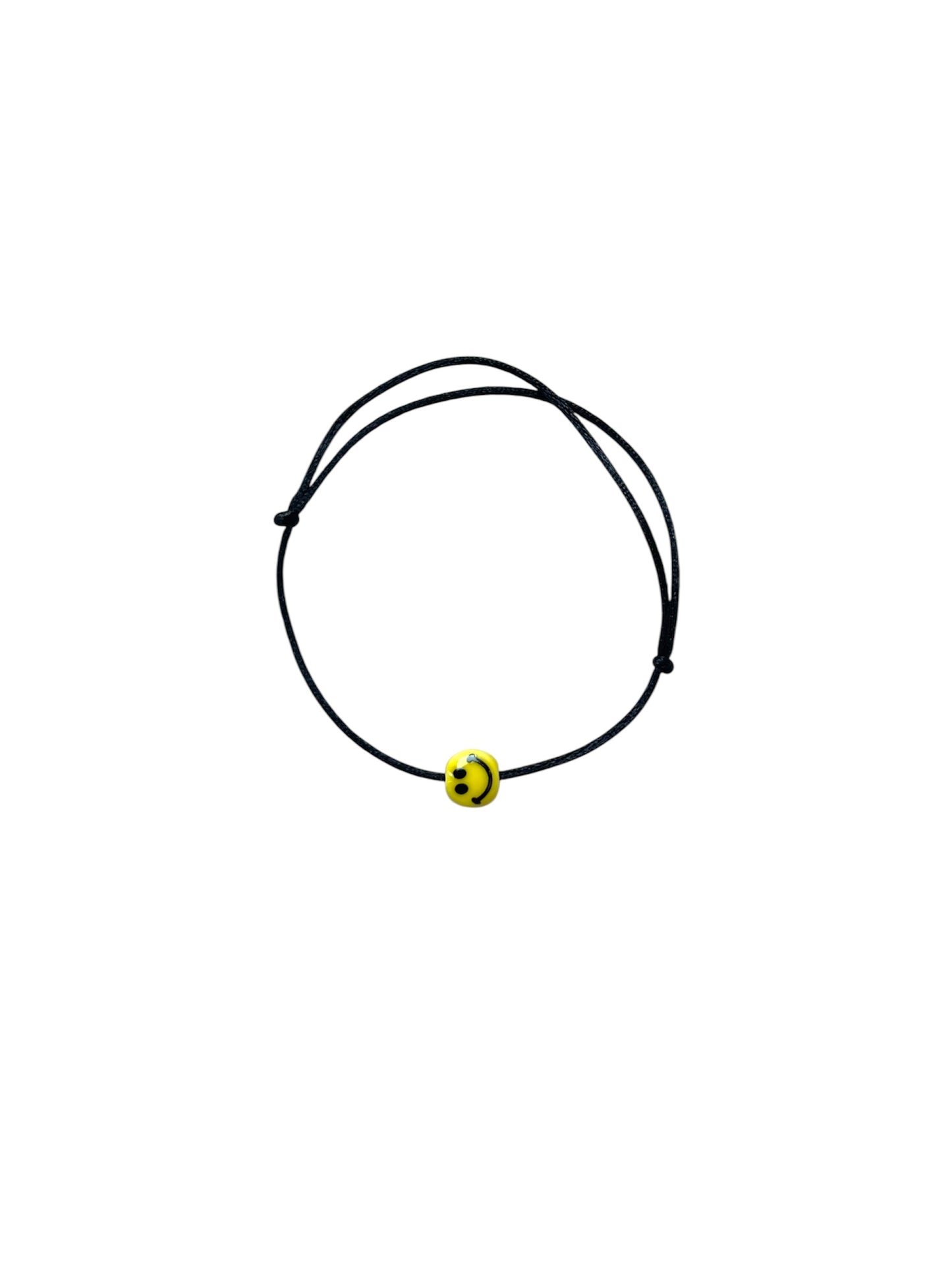 SMILEY BRACELET NERO
