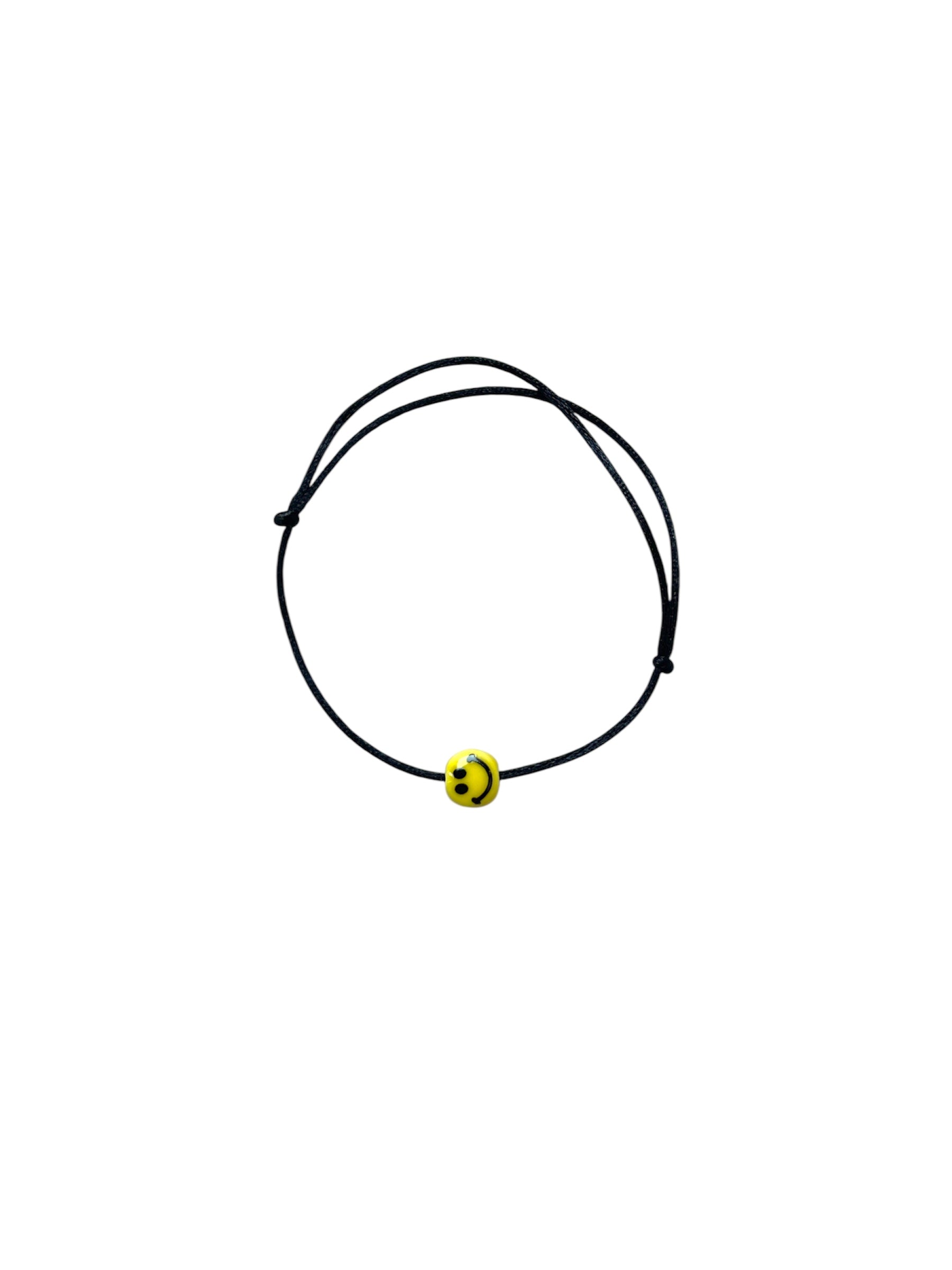 SMILEY BRACELET NERO