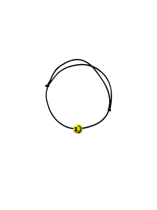 SMILEY BRACELET NERO