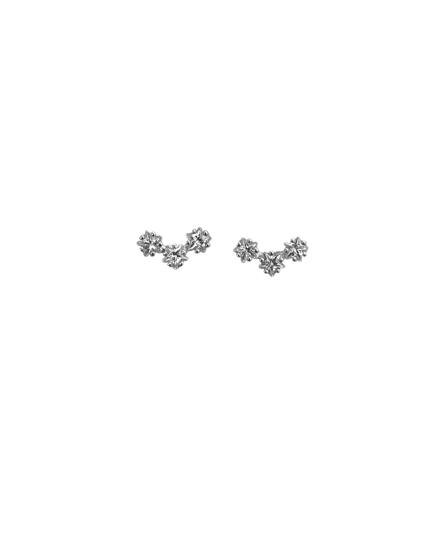 THREE STARS EARRINGS ORO/ARGENTO