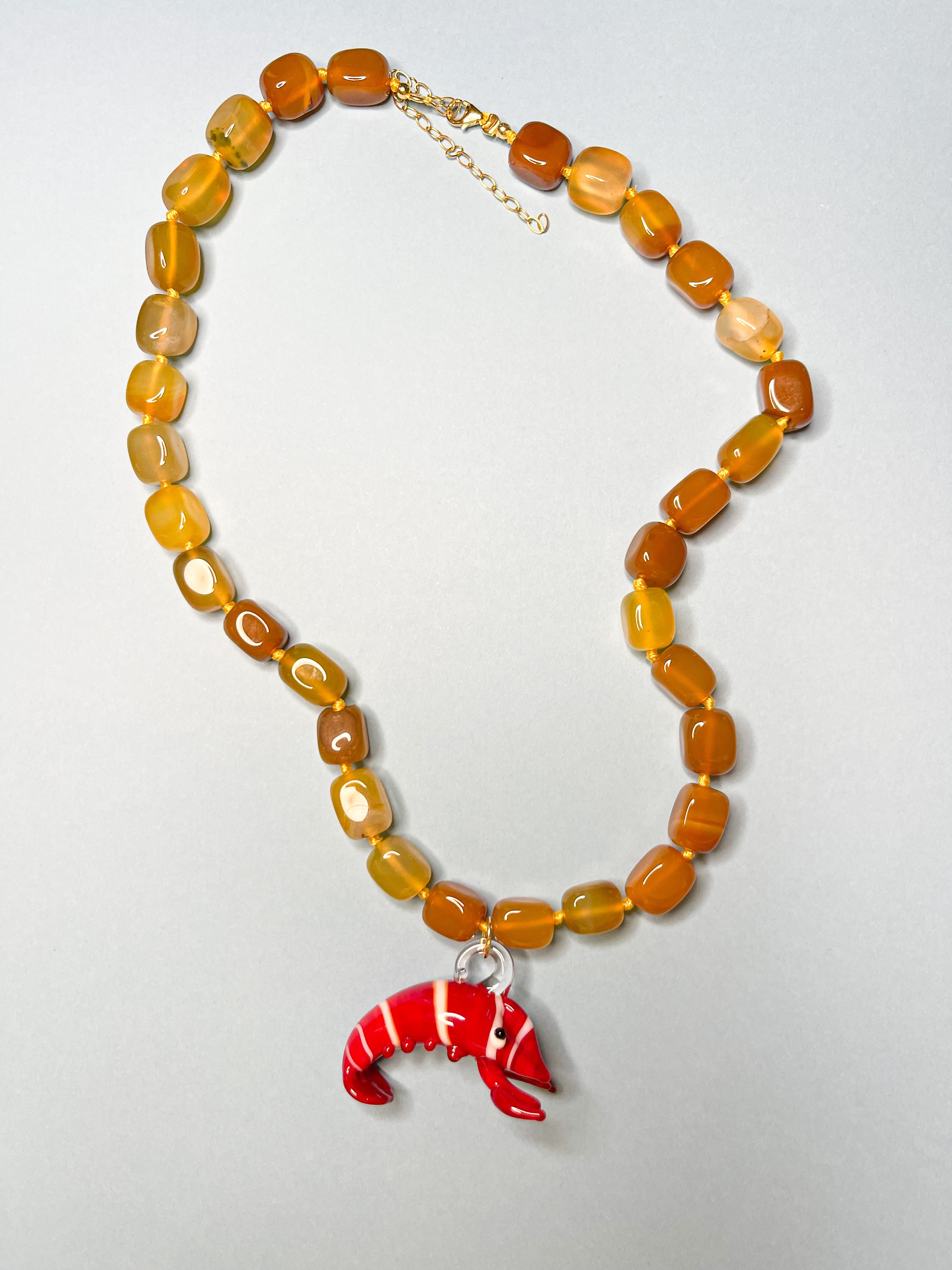 GAMBERETTO LOVER NECKLACE YELLOW
