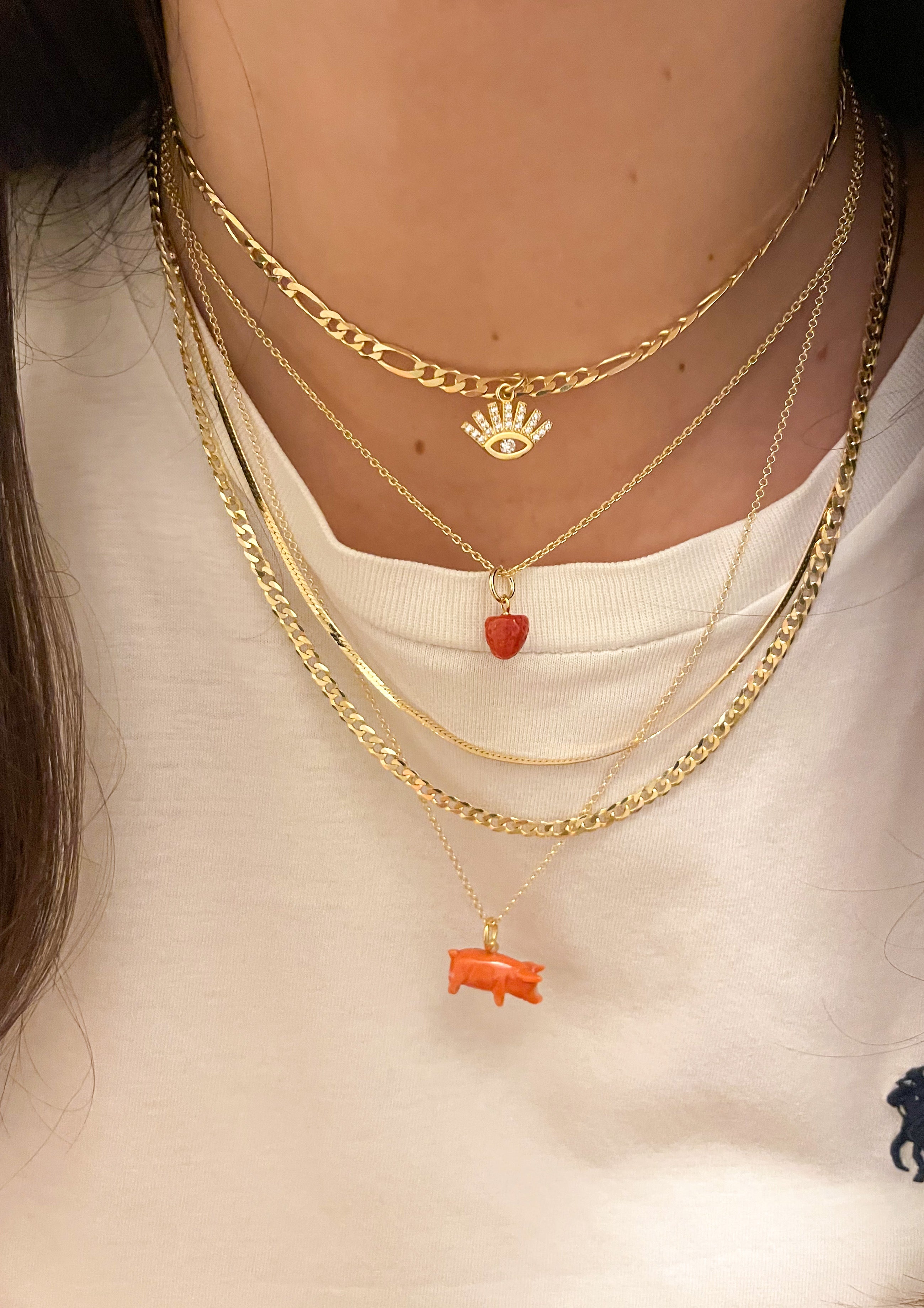 SHINY ROPE NECKLACE ORO/ARGENTO