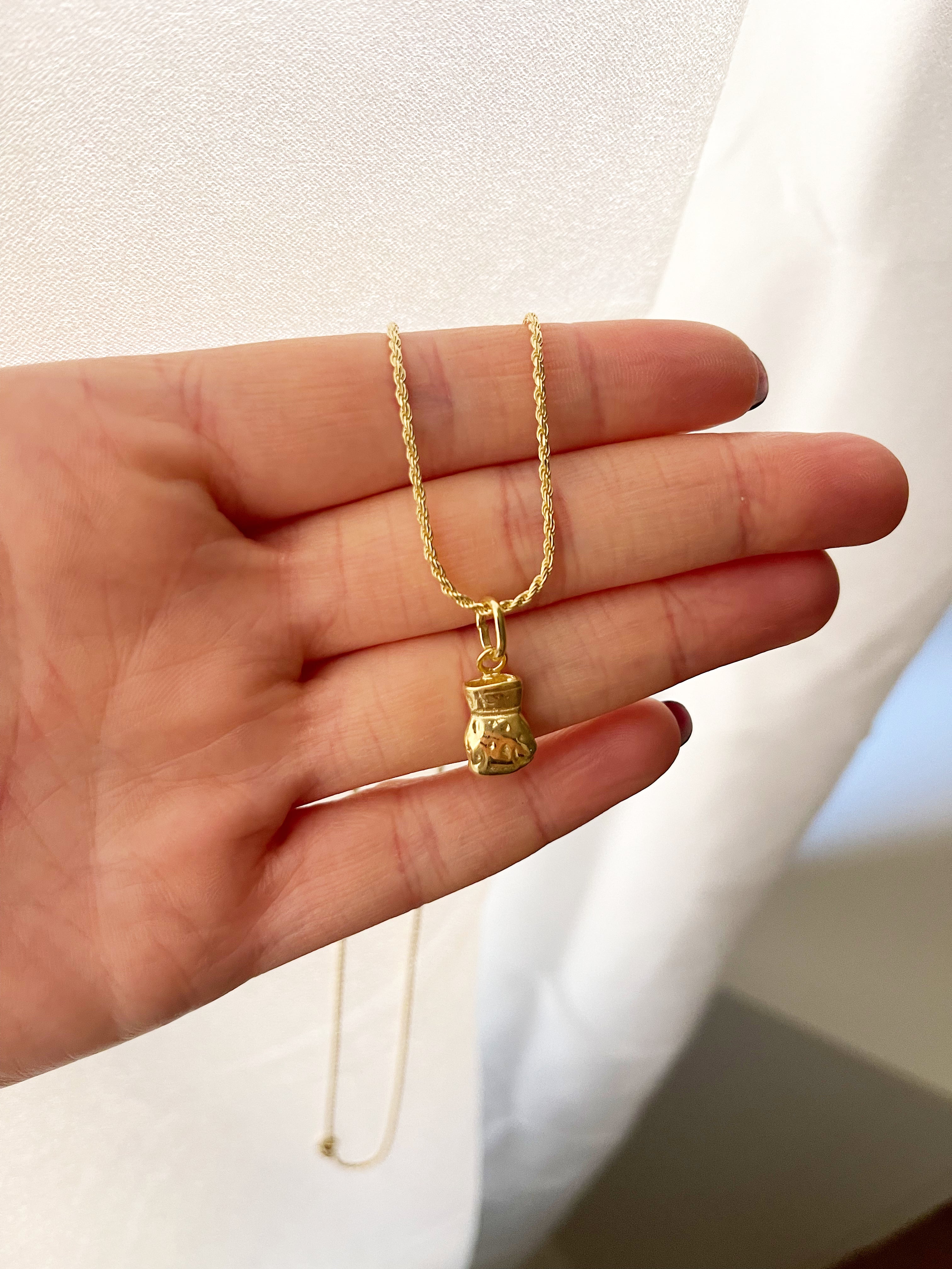 GUANTONE DA BOXE 🥊 PENDANT ORO/ARGENTO