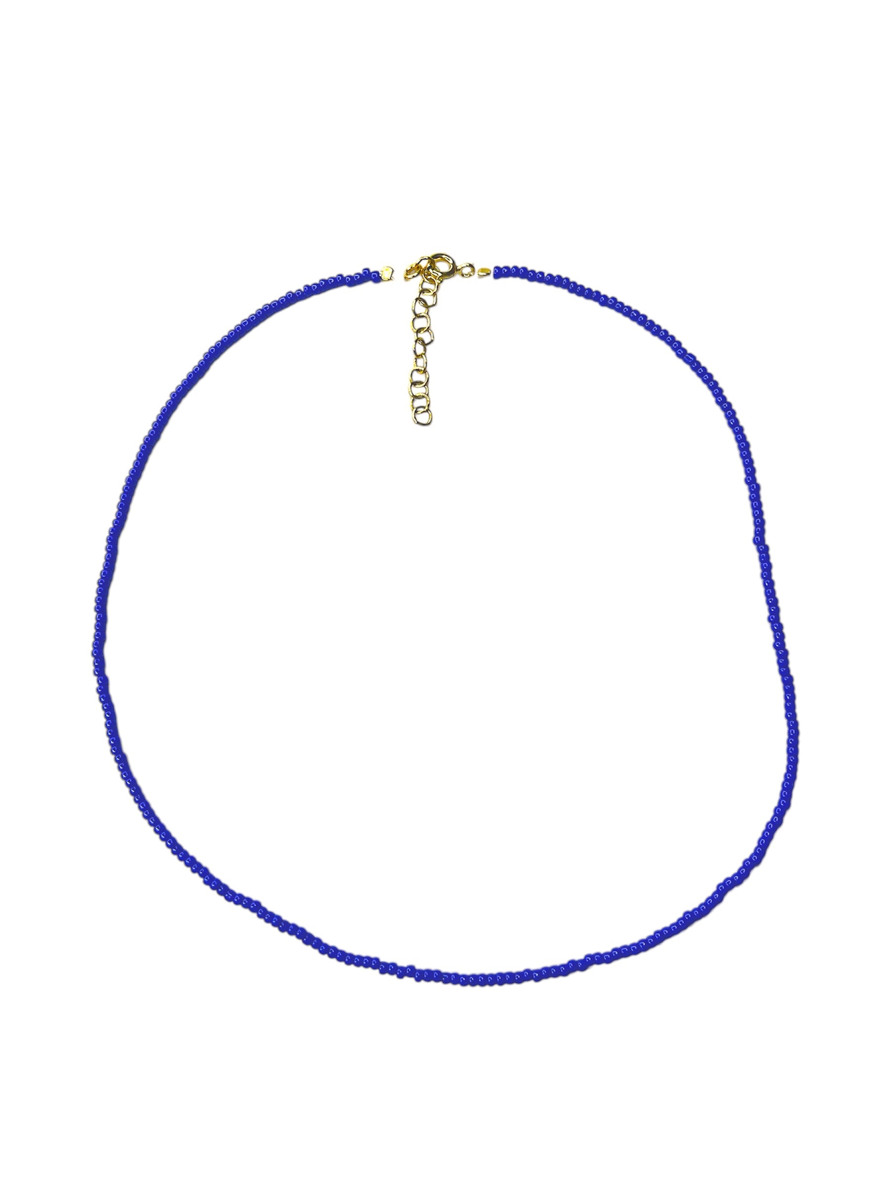BLUE BEADED NECKLACE